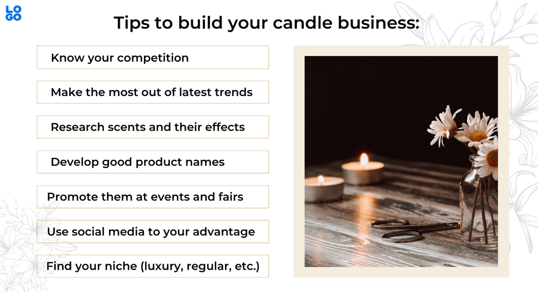 Simple tips to build your candle business