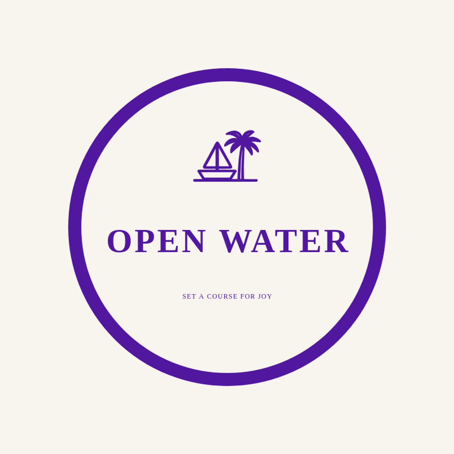 Open Water logo for beach