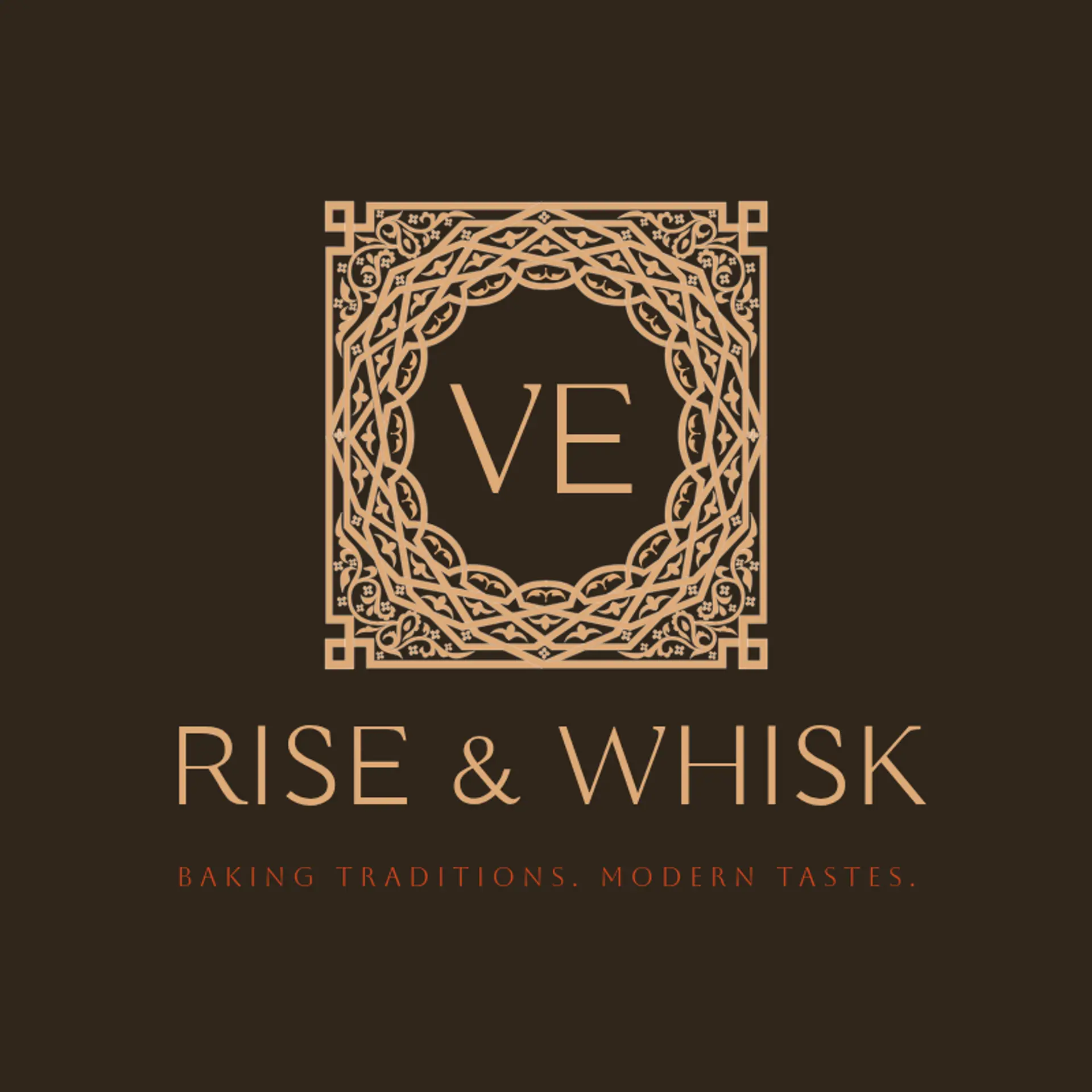 Crust & Canvas logo for modern bakery