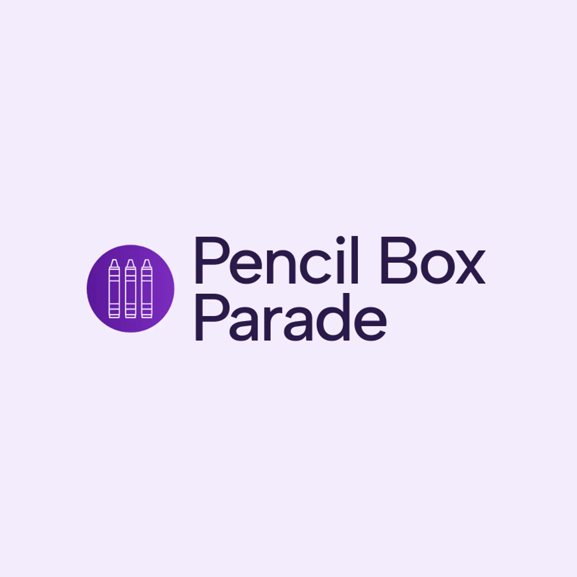 Pencil Box Parade logo for crayon