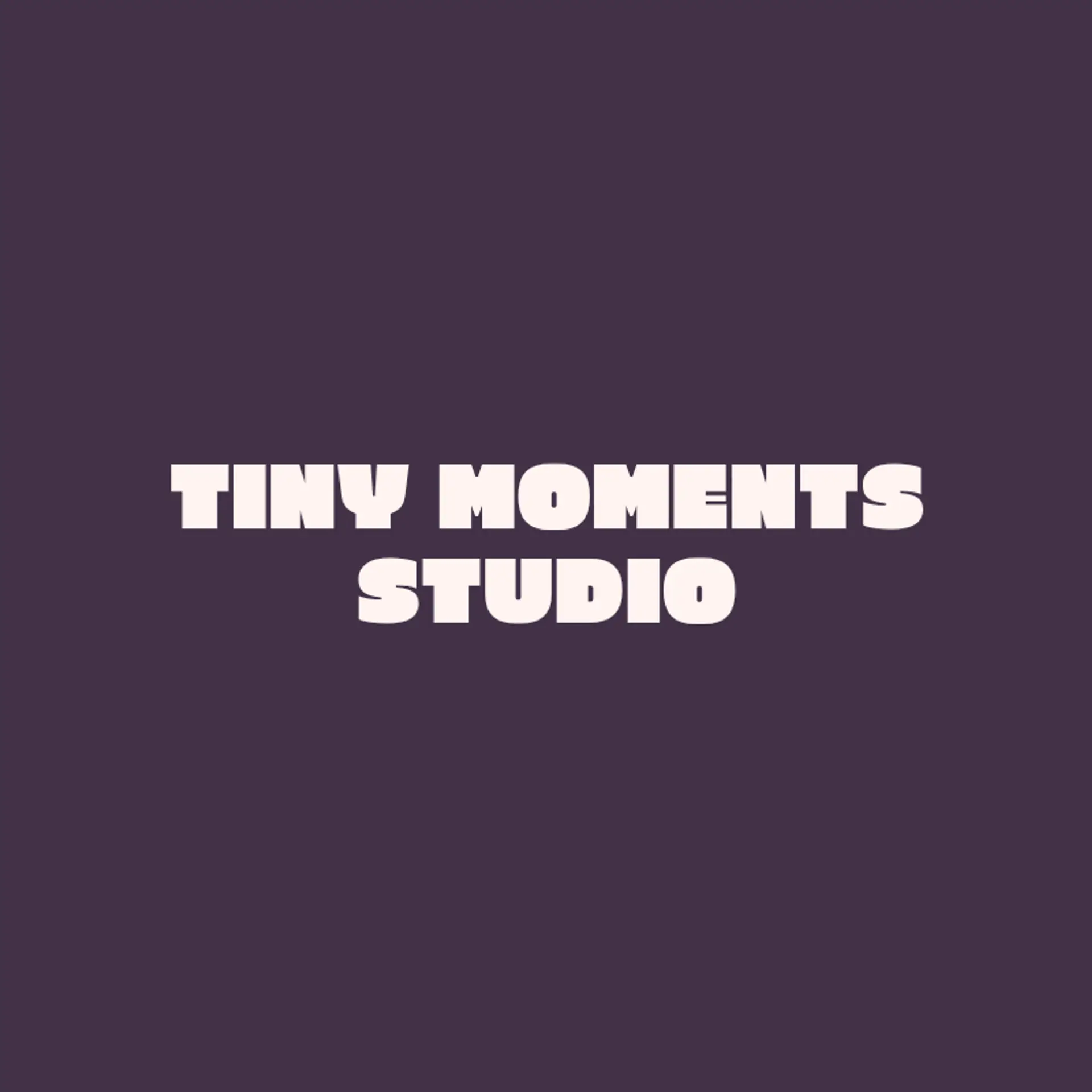 Tiny Moments Studio logo for newborn photography