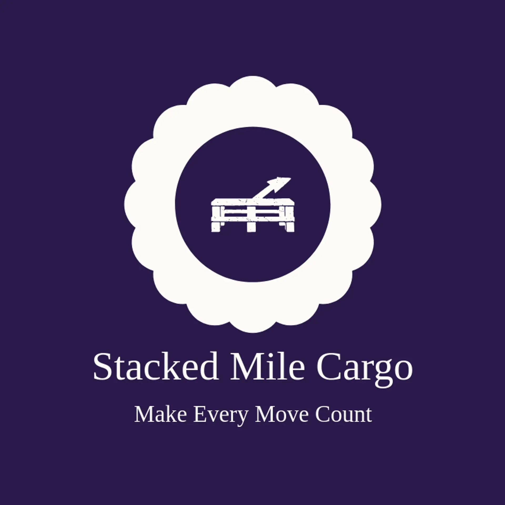 Stacked Mile Cargo logo for logistics