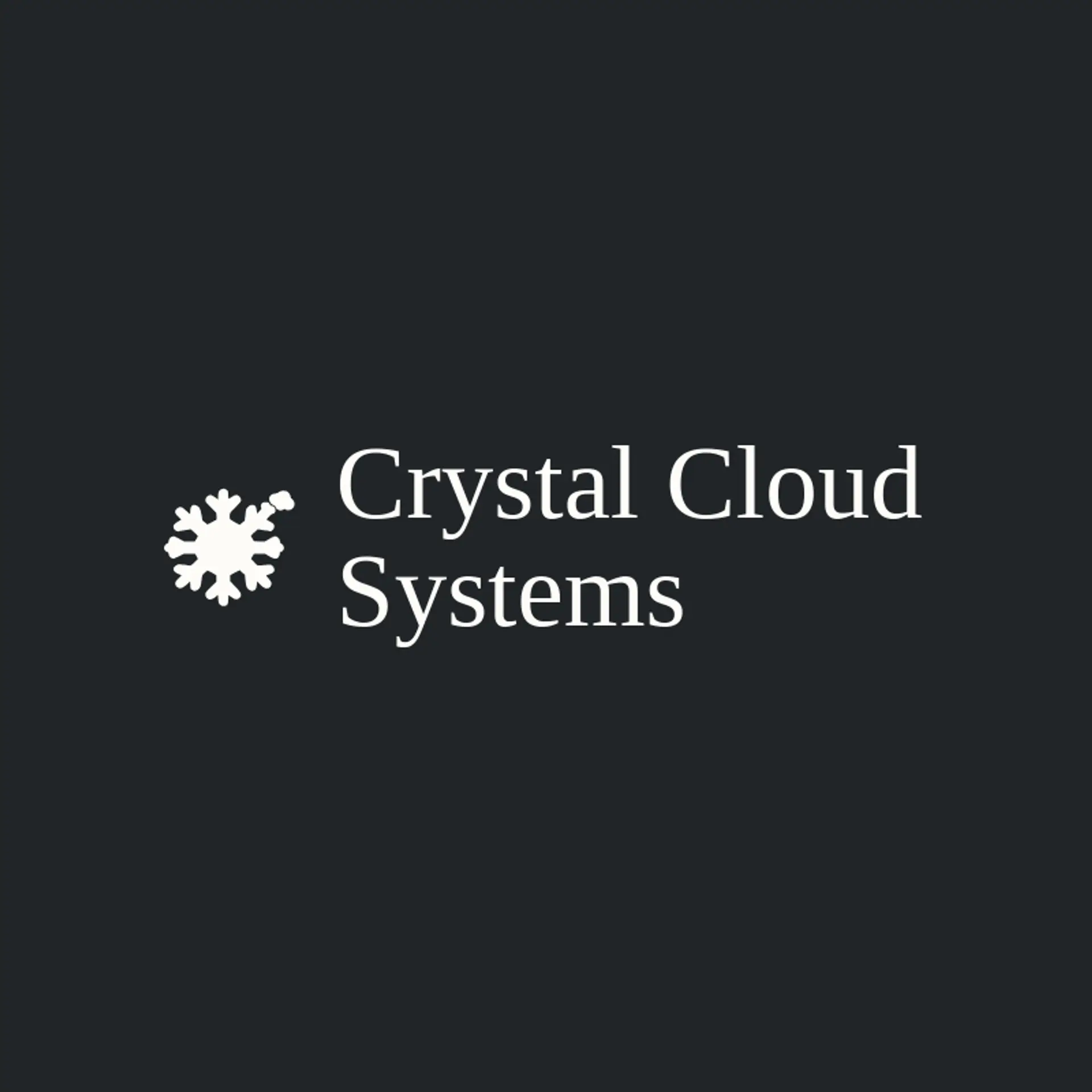 Crystal Cloud Systems logo for snowflake