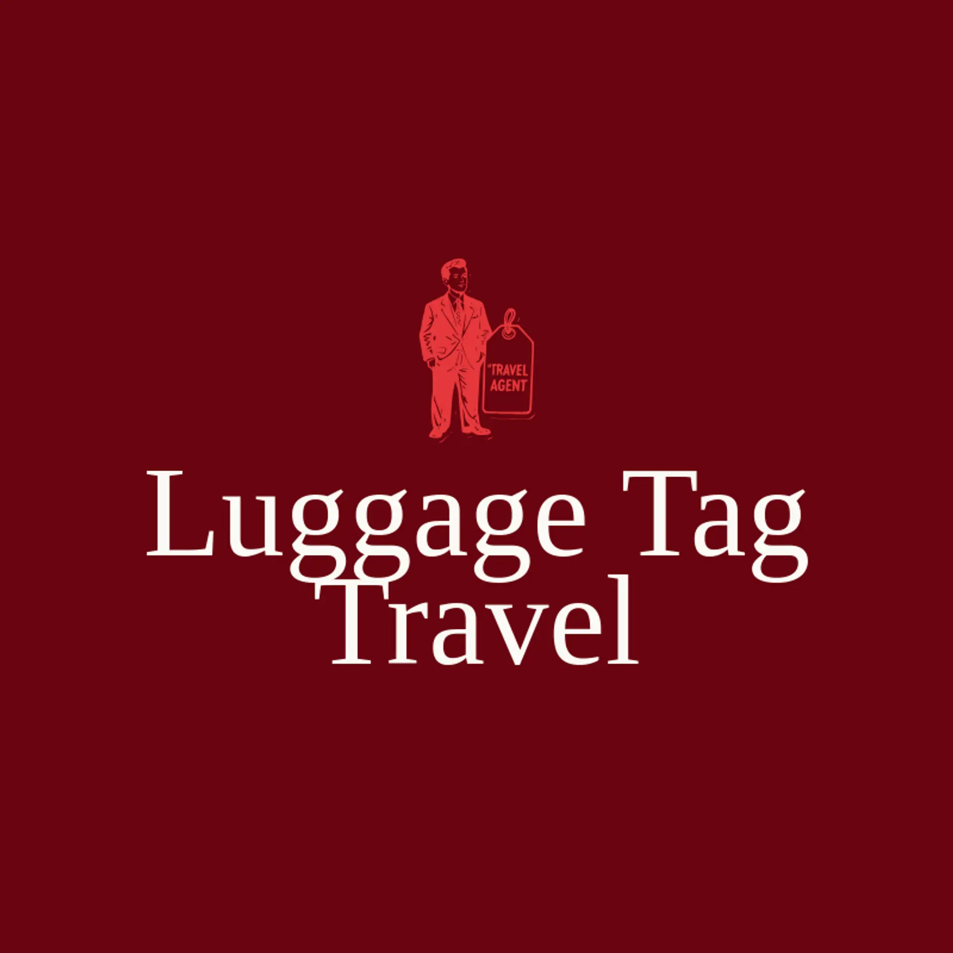 Luggage Tag Travel logo for travel agent