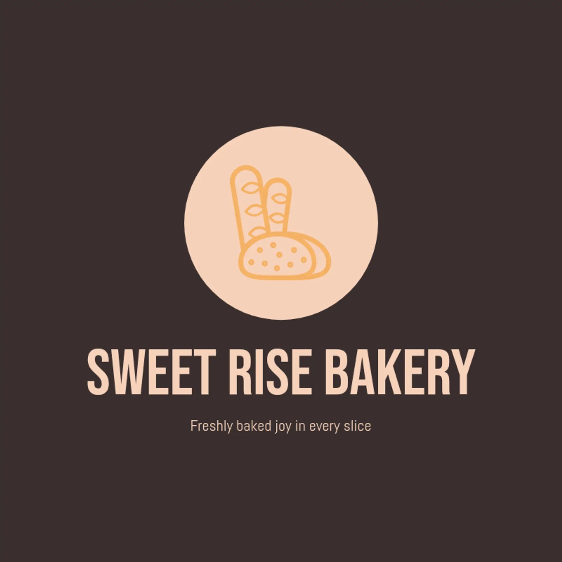Sweet Rise Bakery logo for bakery