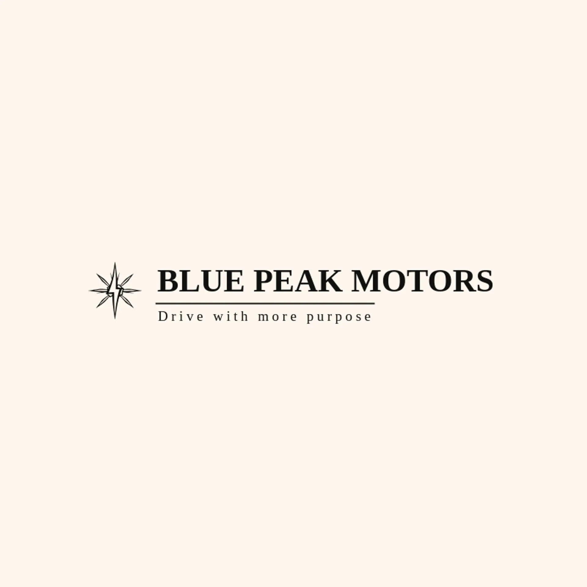 Blue Peak Motors logo for Bolt