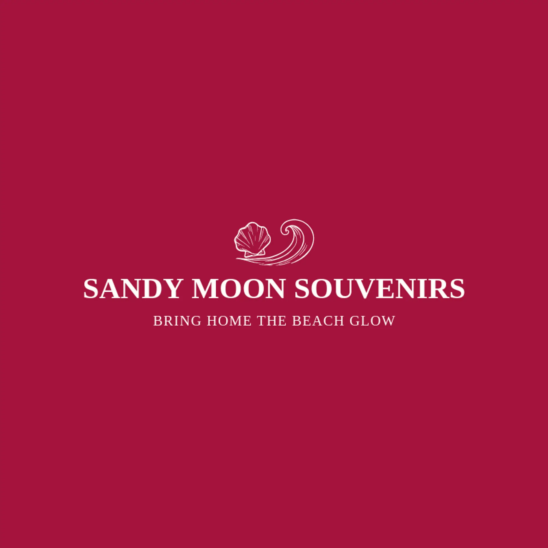 Sandy Moon Souvenirs logo for shell