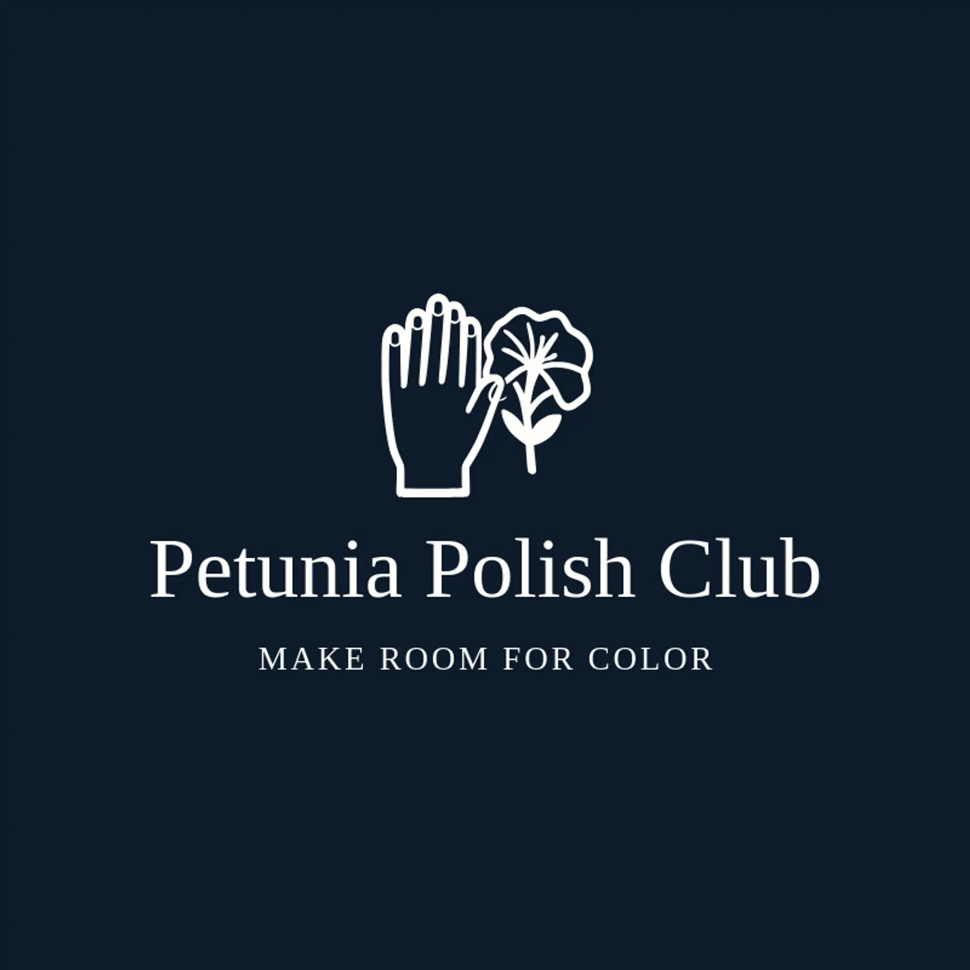 Petunia Polish Club logo for nails