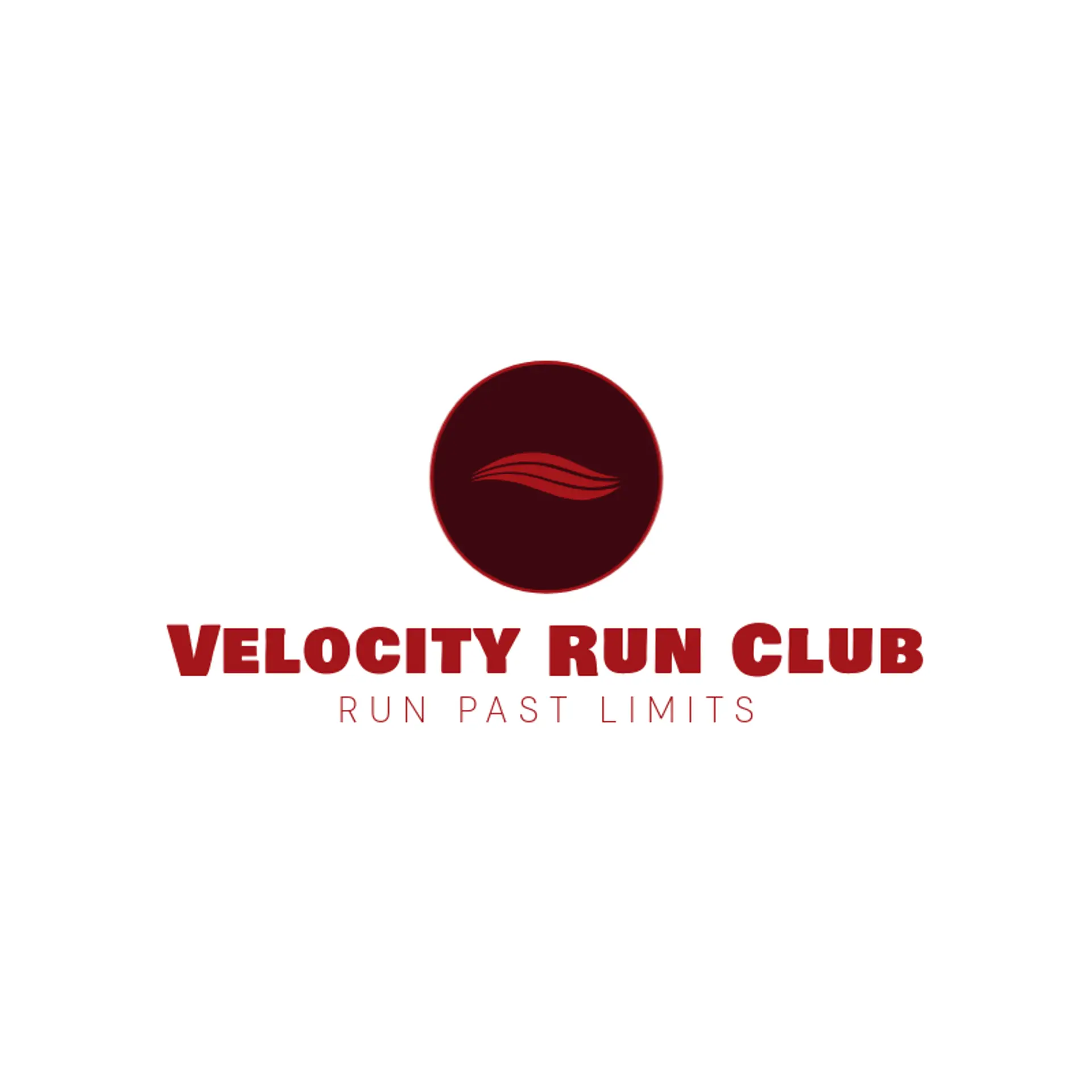 Velocity Run Club logo for swoosh