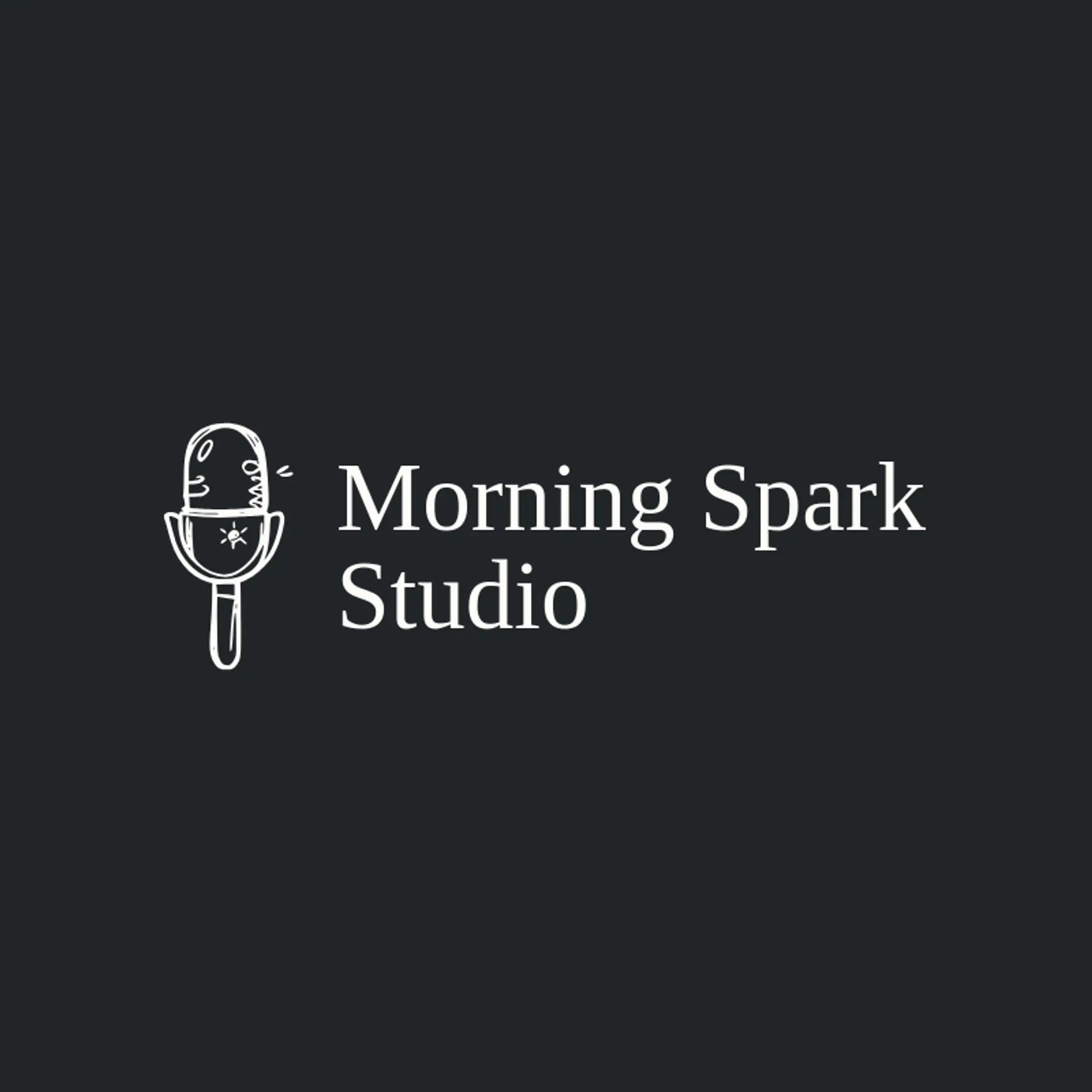 Morning Spark Studio logo for talk show