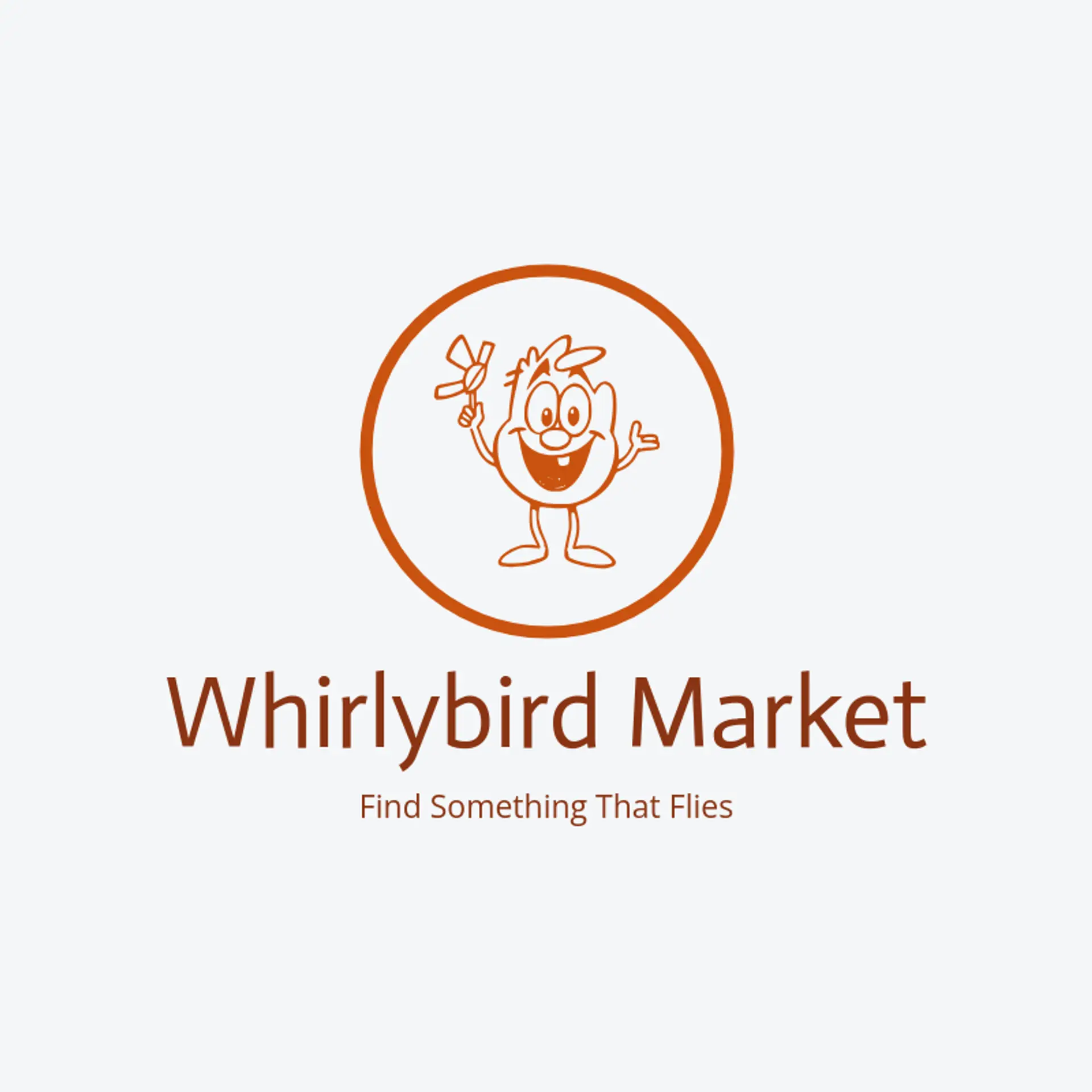 Whirlybird Market logo for pinwheel
