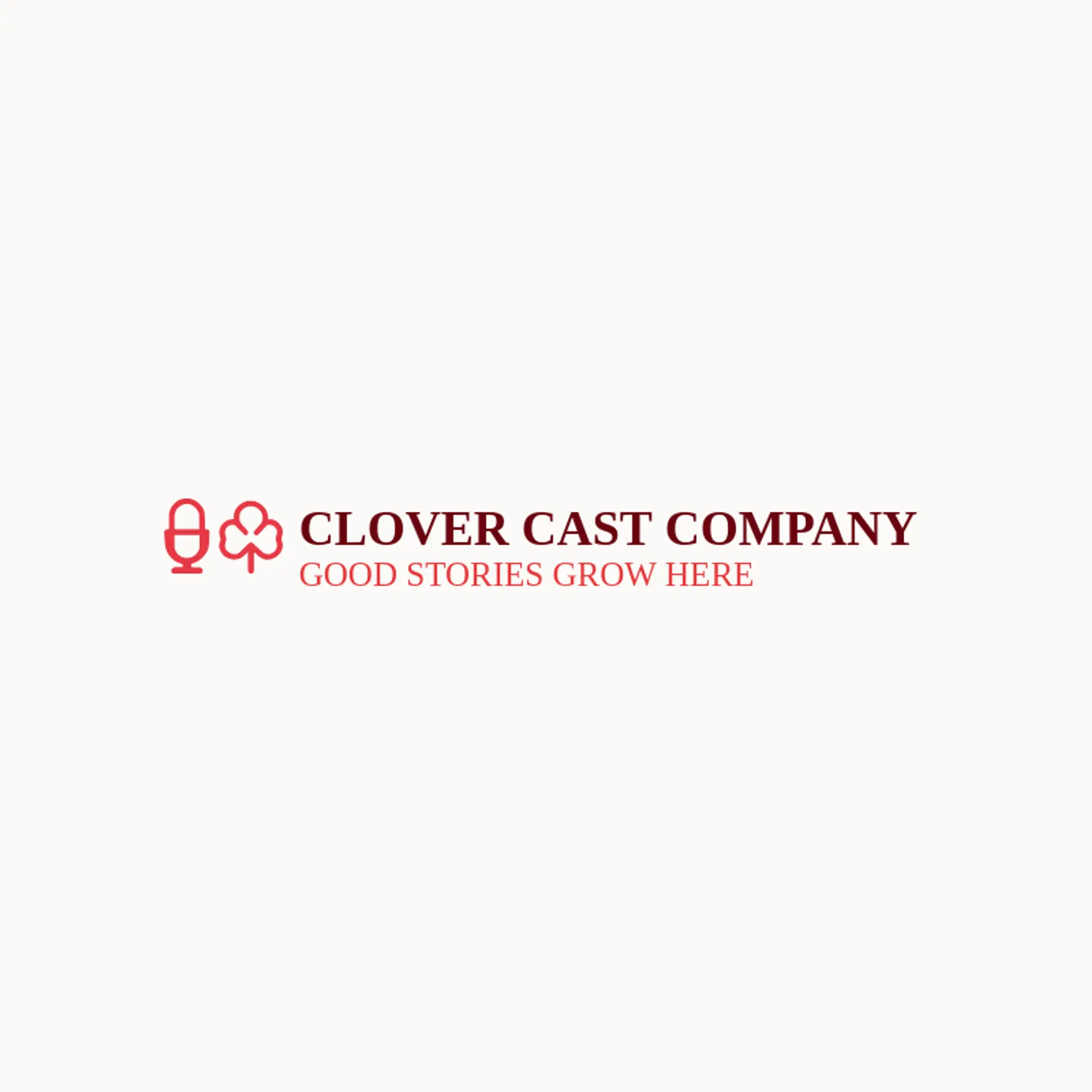 Clover Cast Company logo for content creator