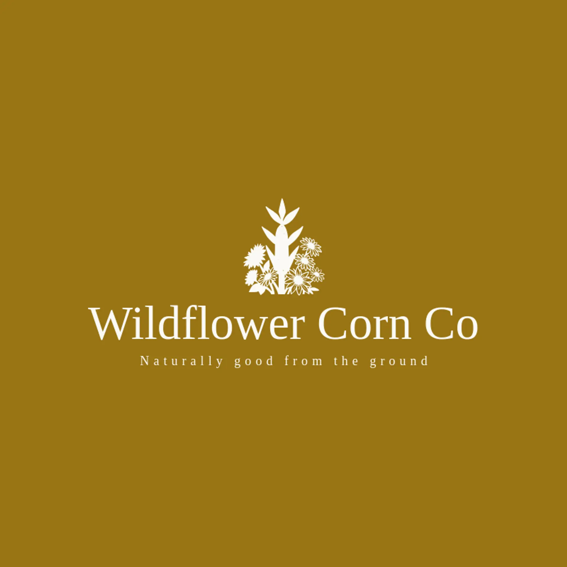 Wildflower Corn Co logo for corn