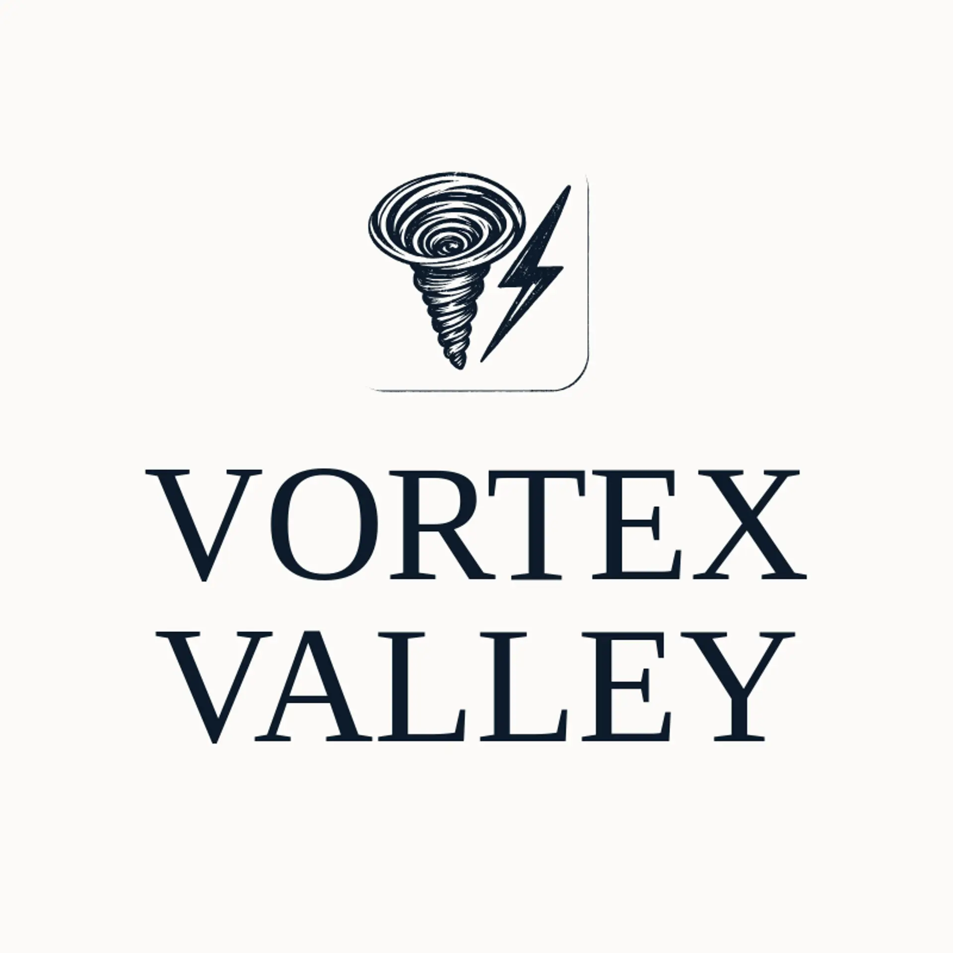 Vortex Valley logo for tornado