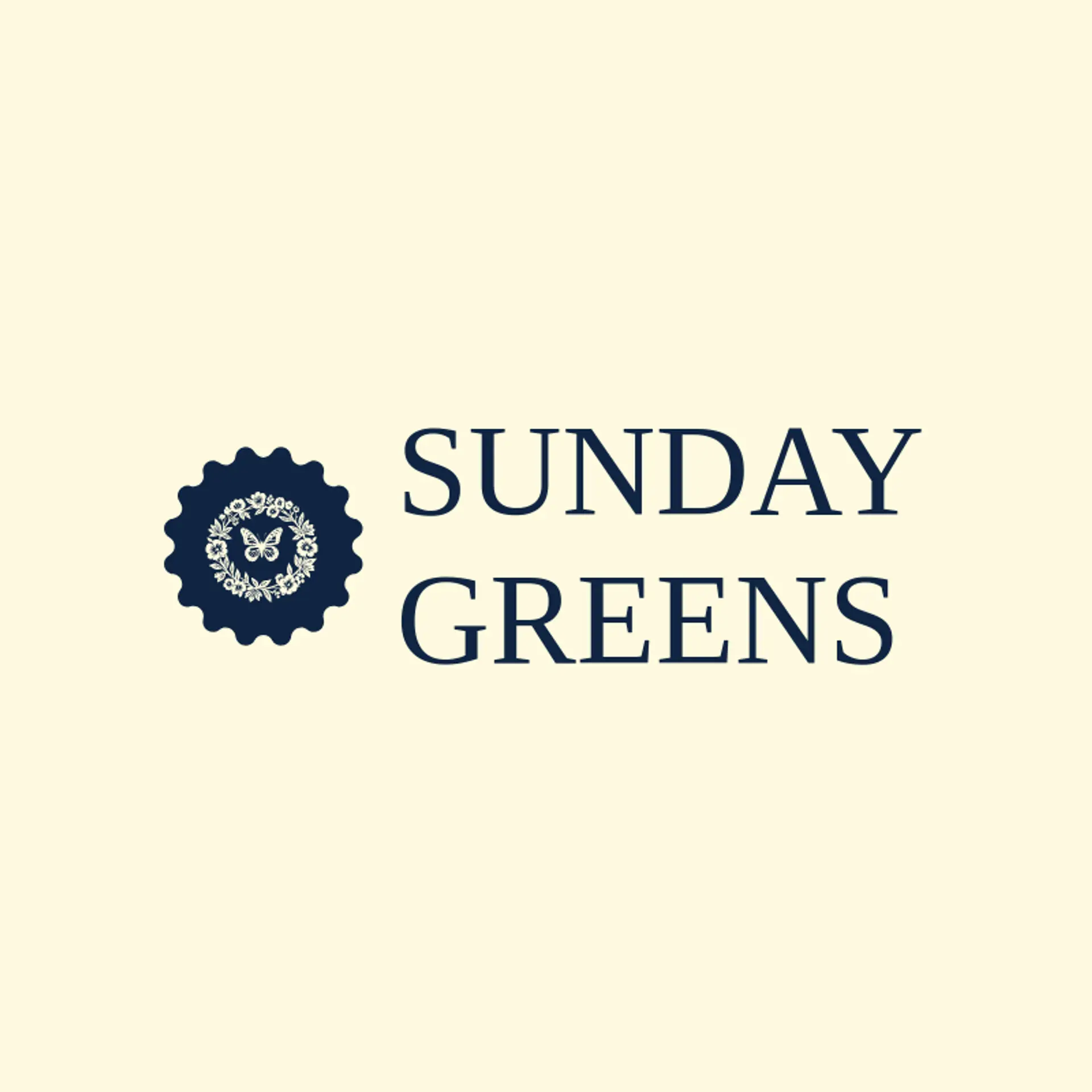 Sunday Greens logo for wreath