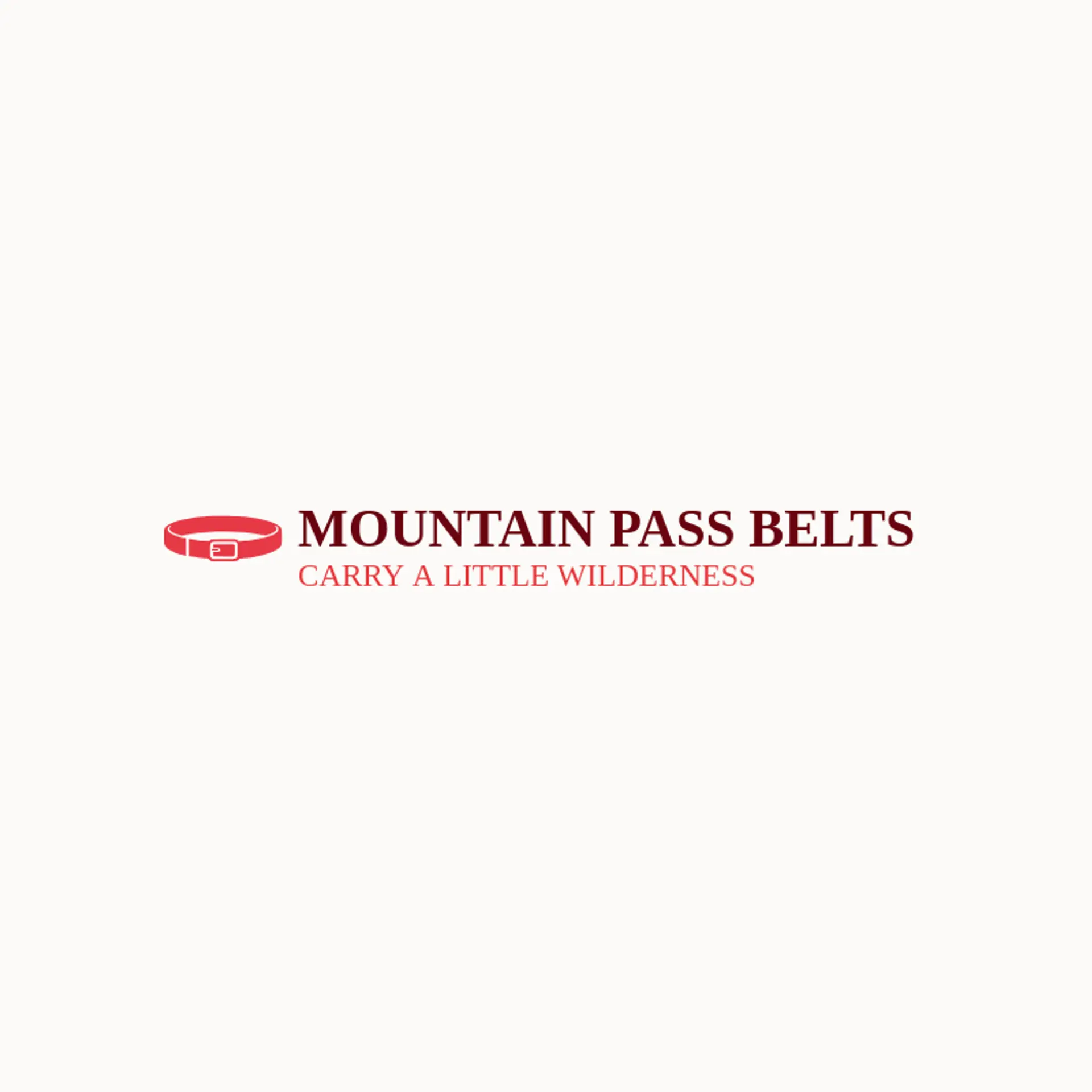 Mountain Pass Belts logo for Buckle