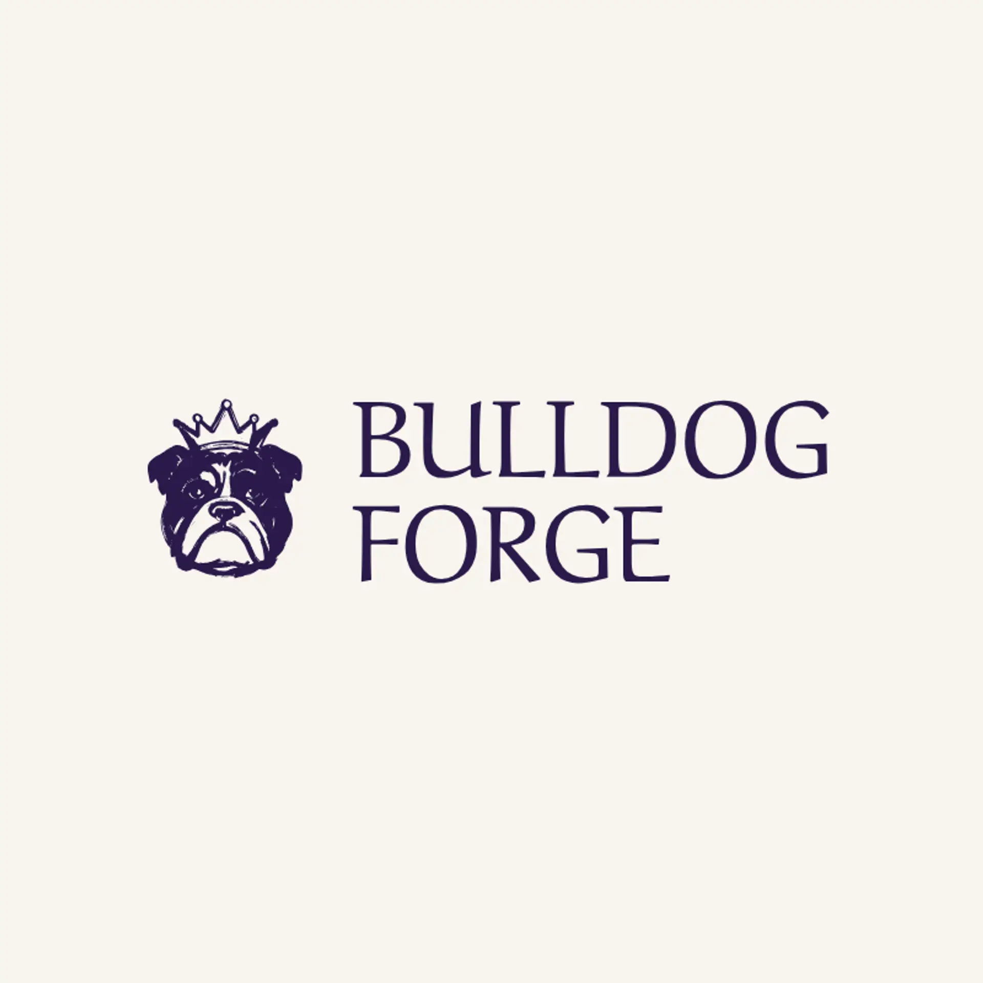 Bulldog Forge logo for bulldog