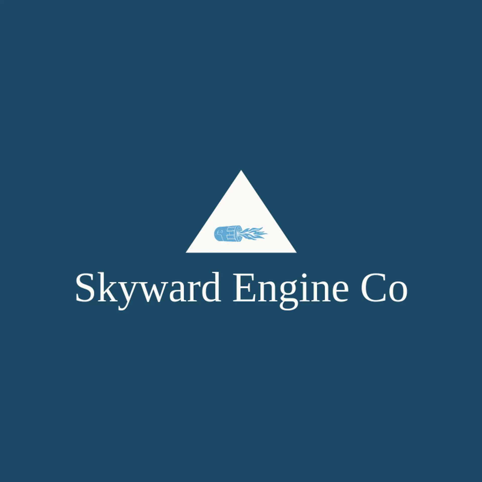 Skyward Engine Co logo for aerospace