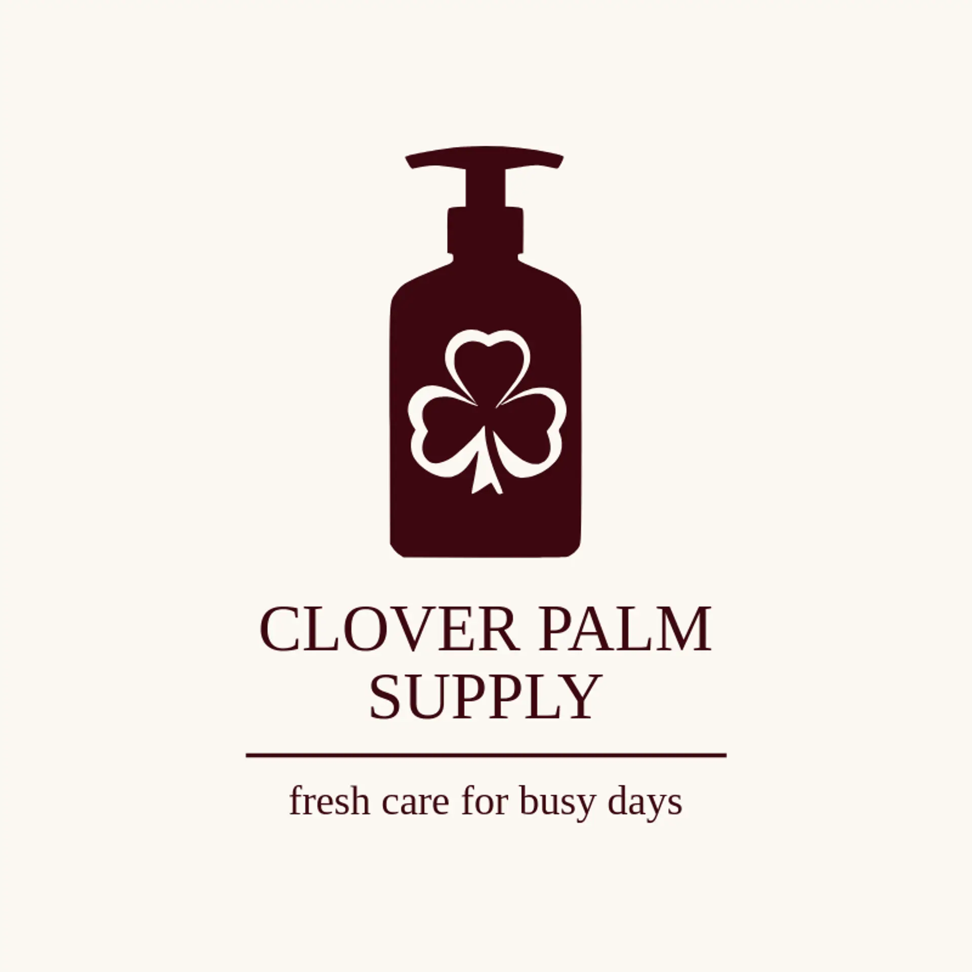 Clover Palm Supply logo for hand sanitizer
