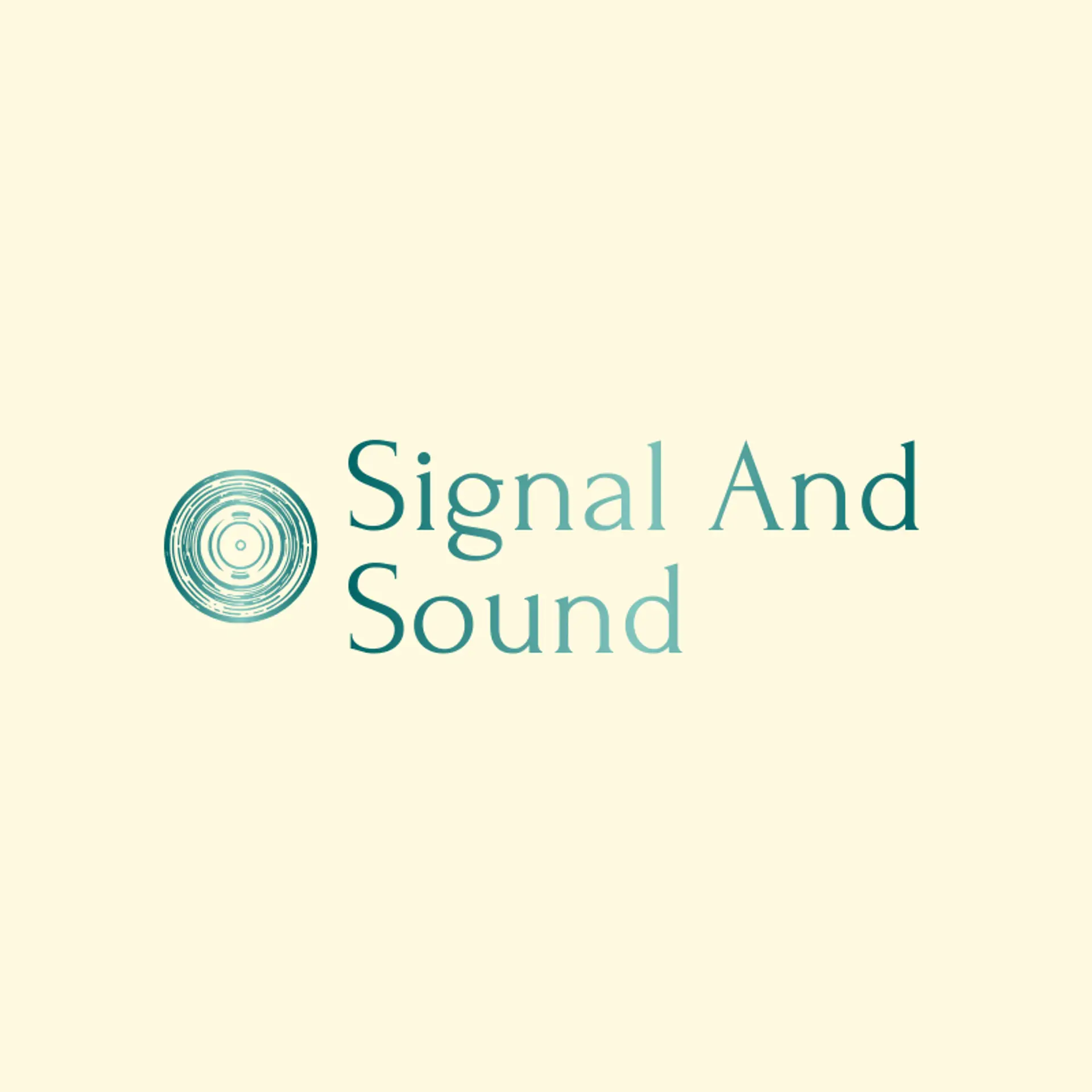 Signal and Sound logo for record