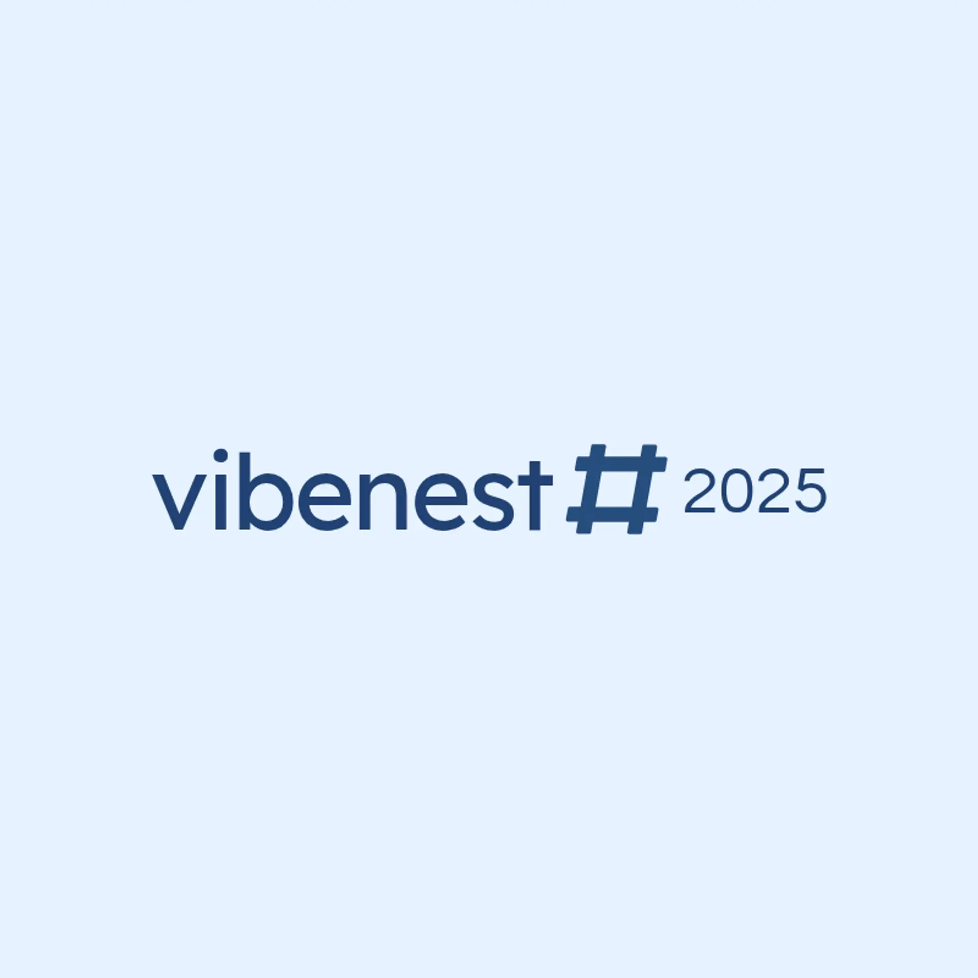 VibeNest logo for music app
