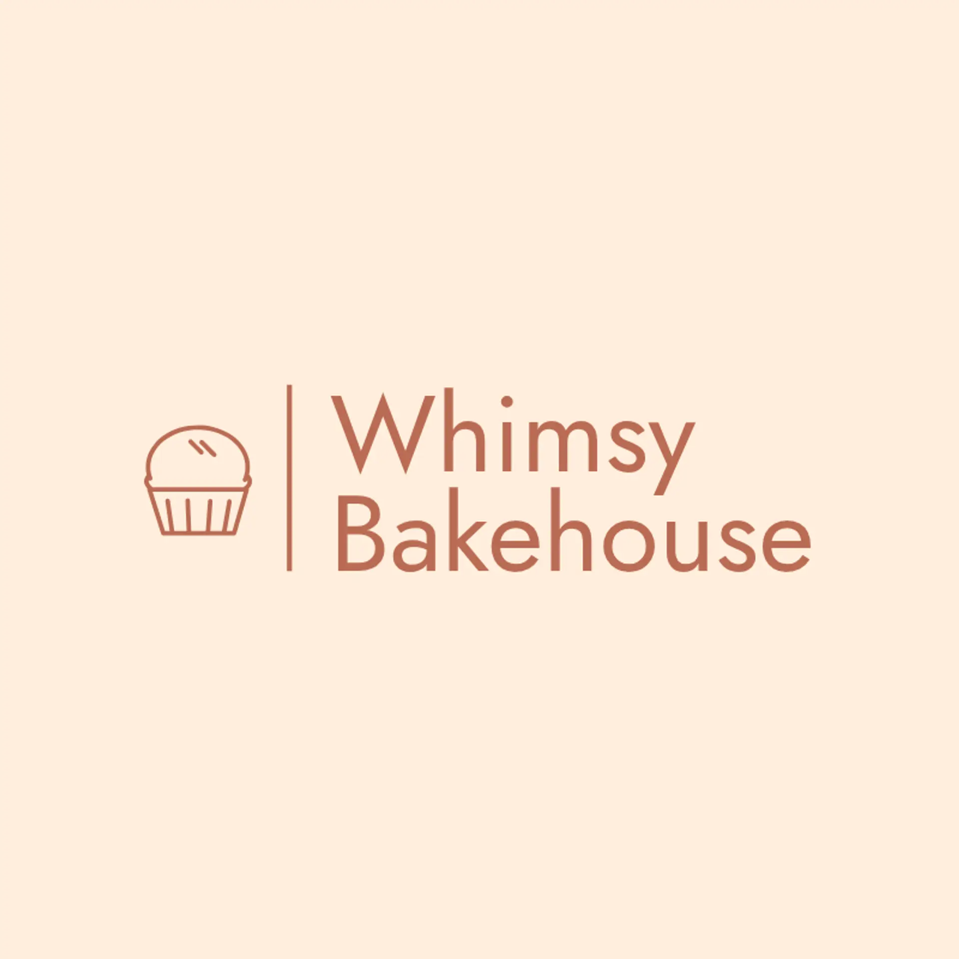 Whimsy Bakehouse logo for unique bakery