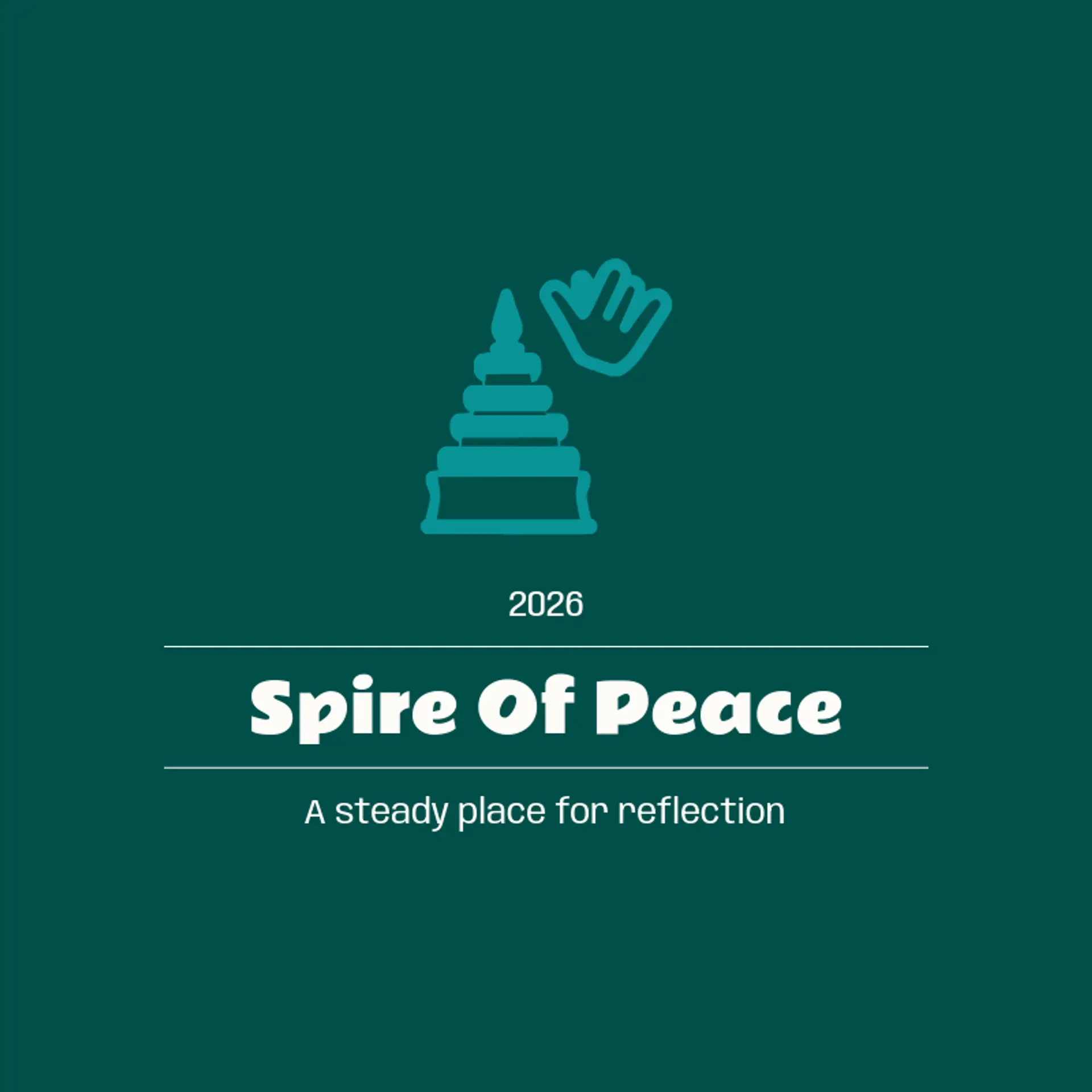 Spire Of Peace logo for jainism