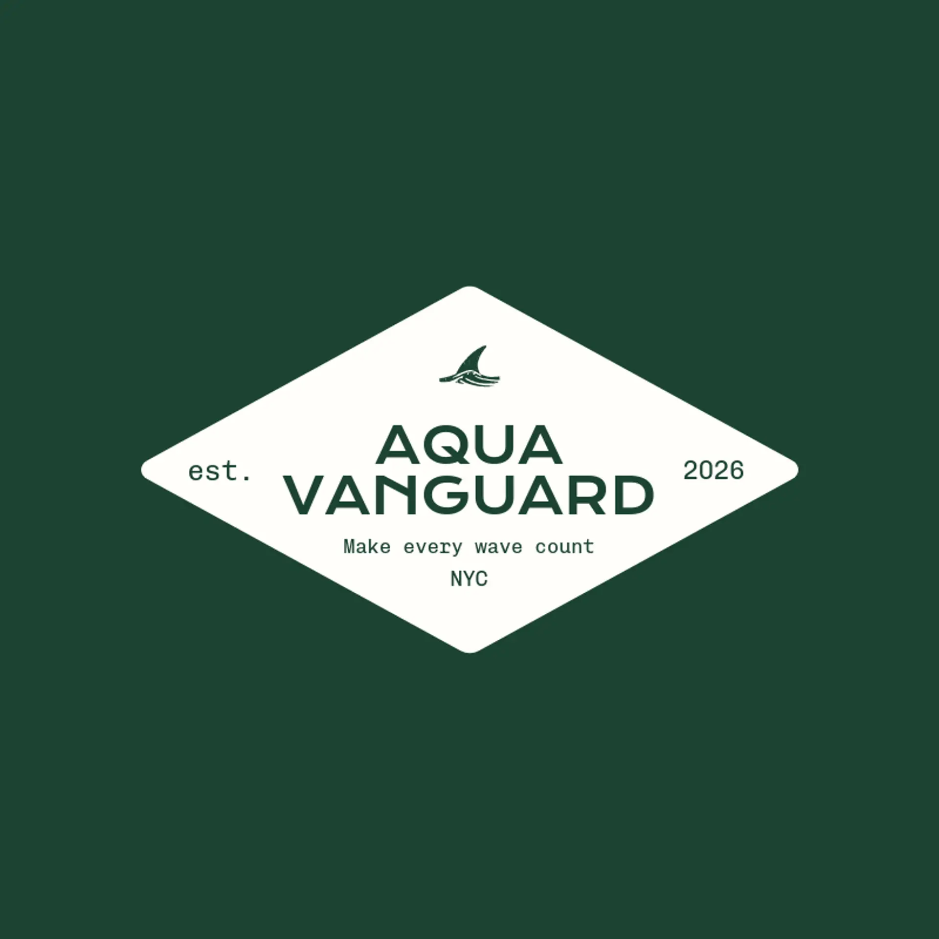 Aqua Vanguard logo for shark