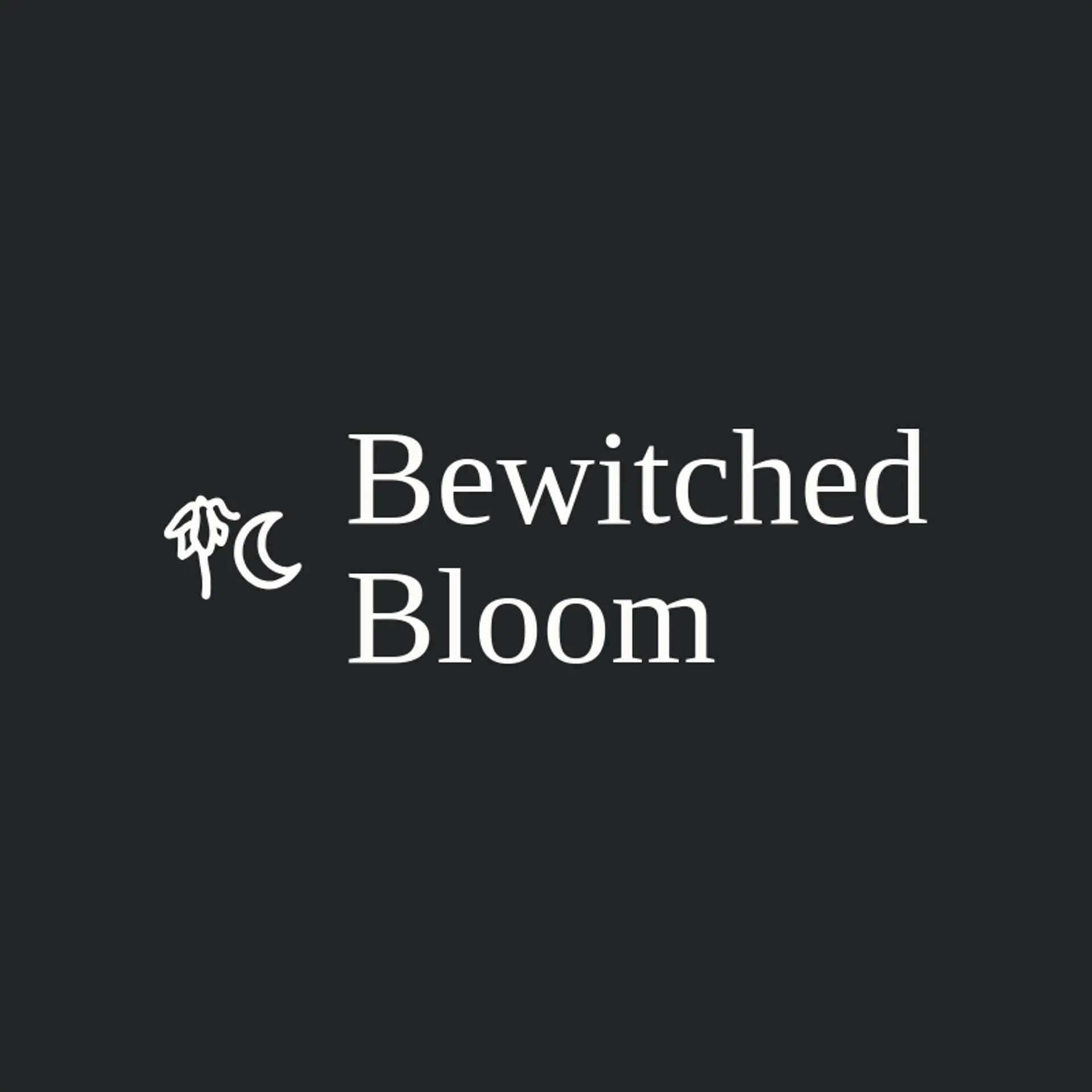 Bewitched Bloom logo for spooky