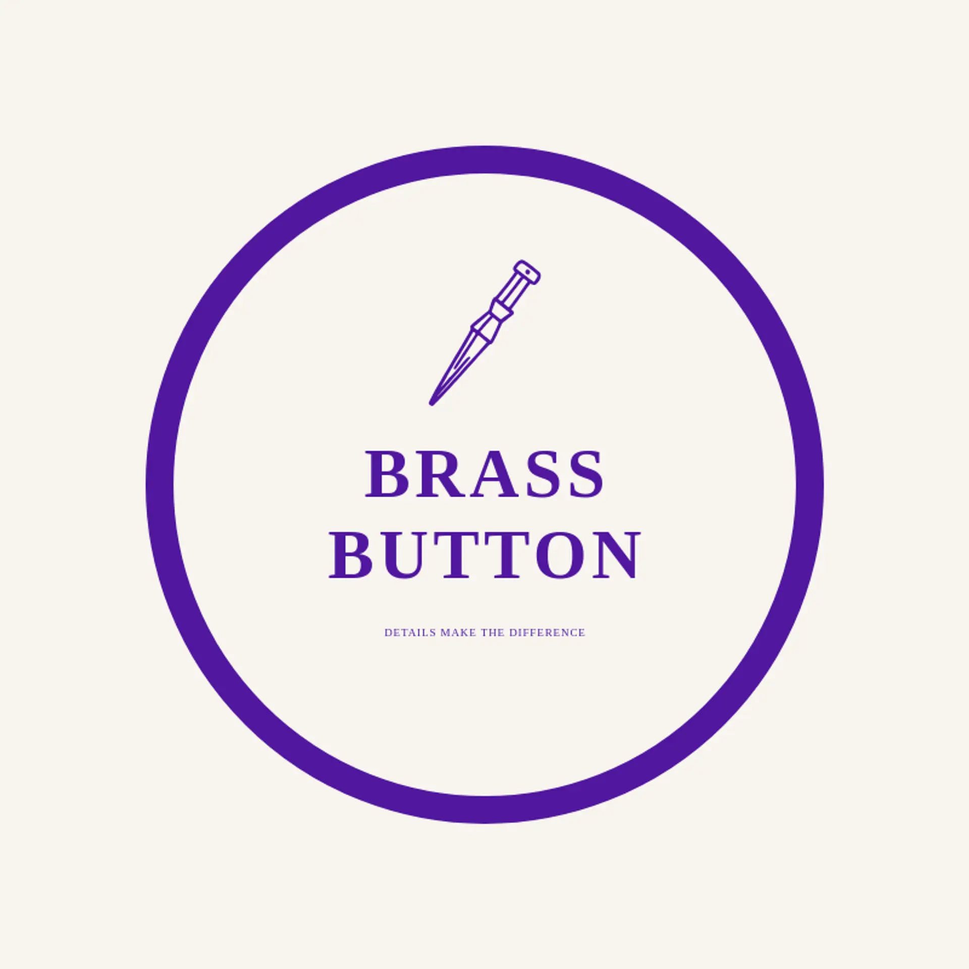 Brass Button logo for tool