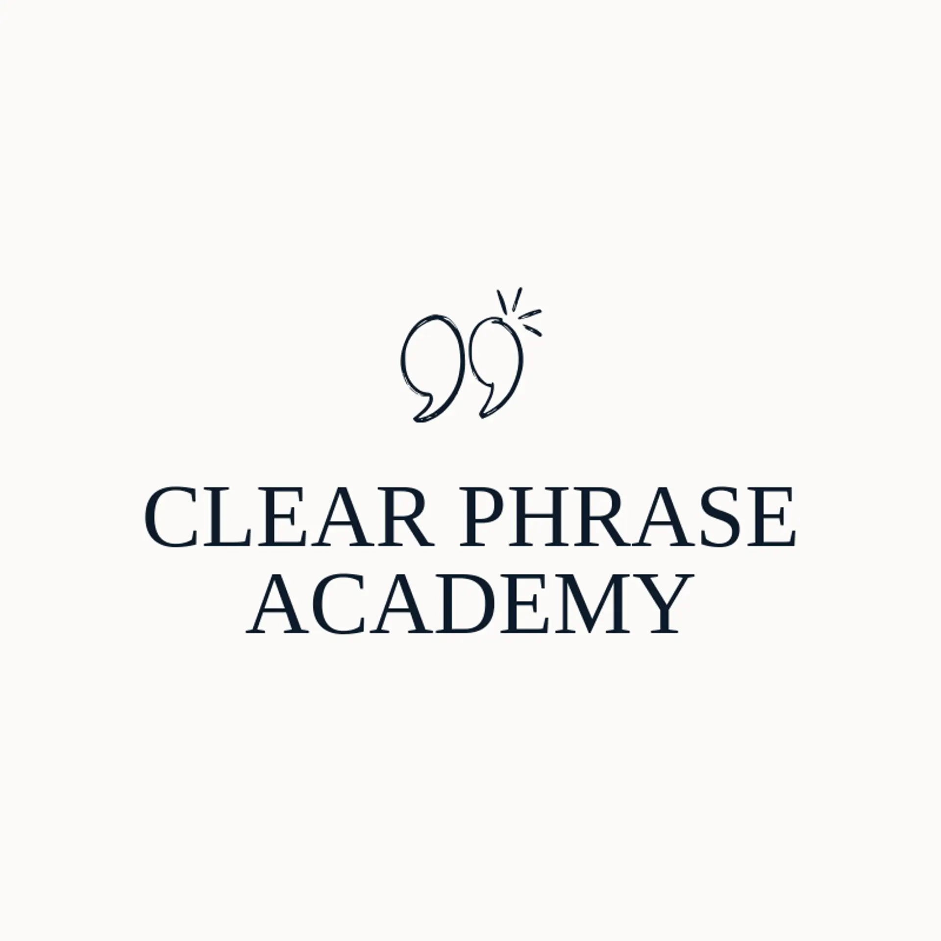 Clear Phrase Academy logo for language