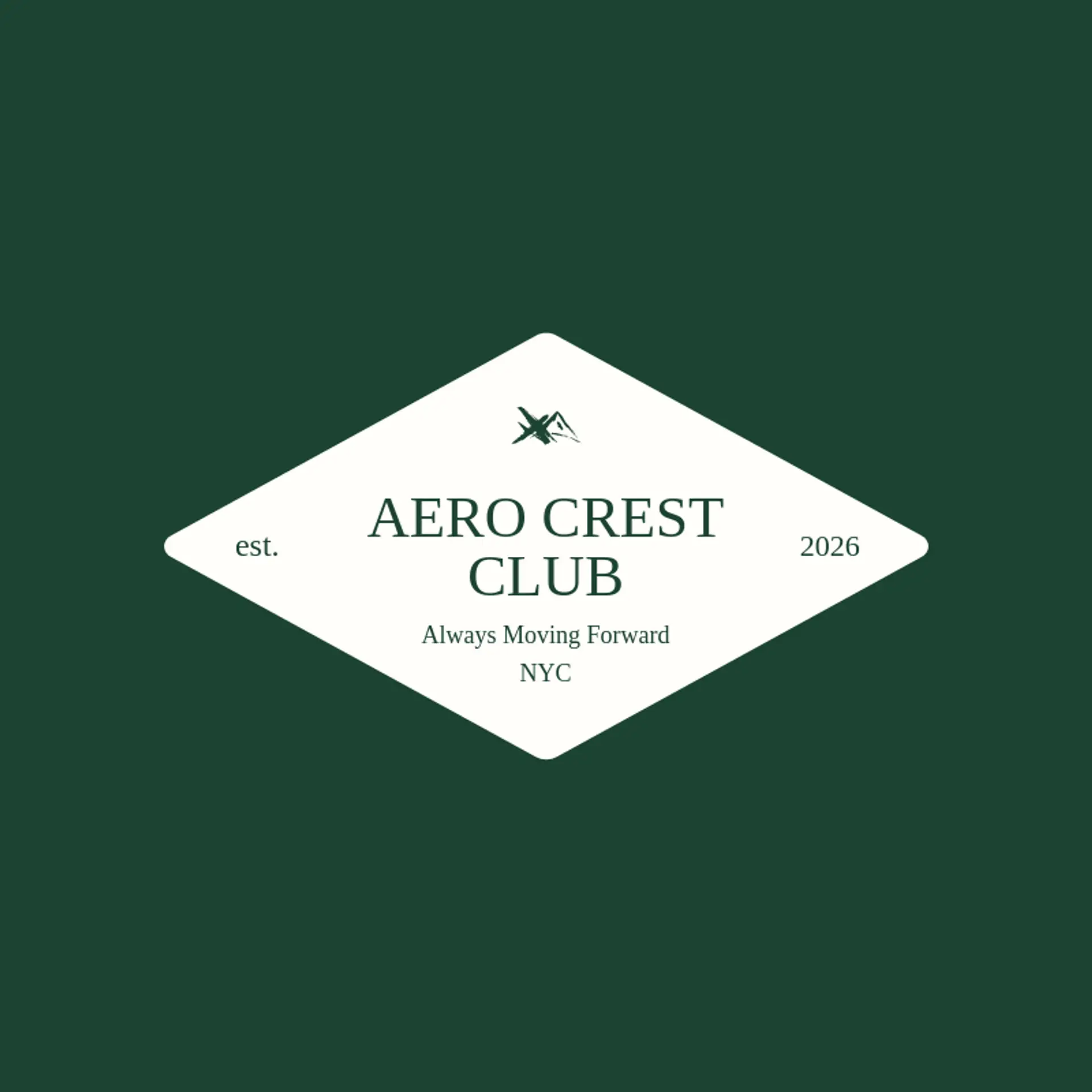 Aero Crest Club logo for wings