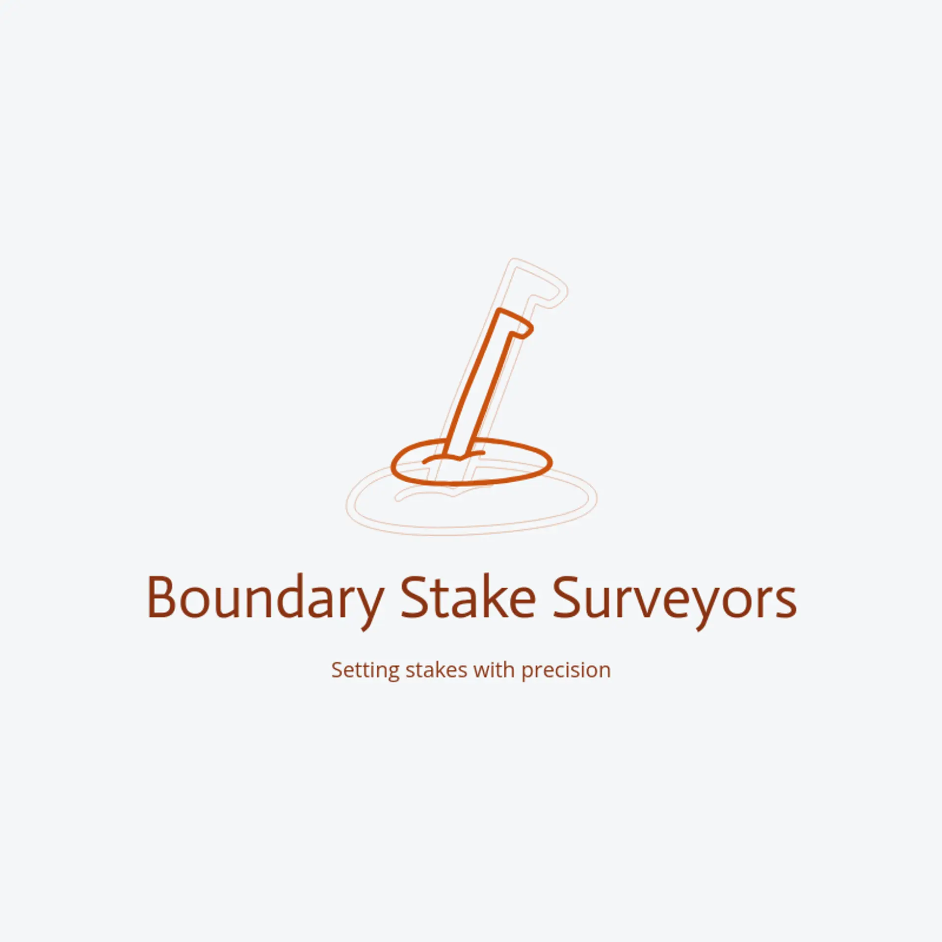 Boundary Stake Surveyors logo for surveying