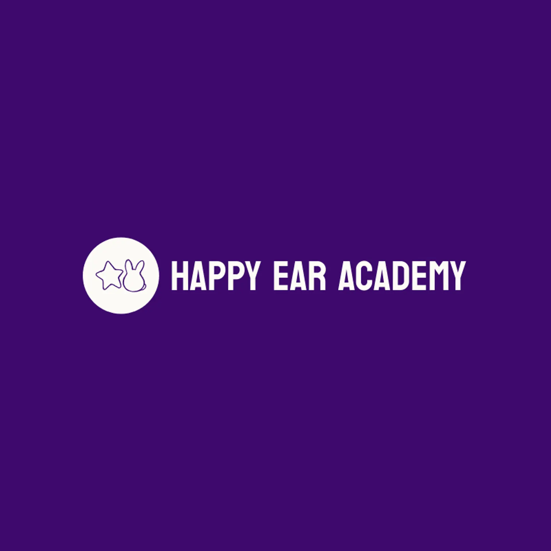 Happy Ear Academy logo for bunny
