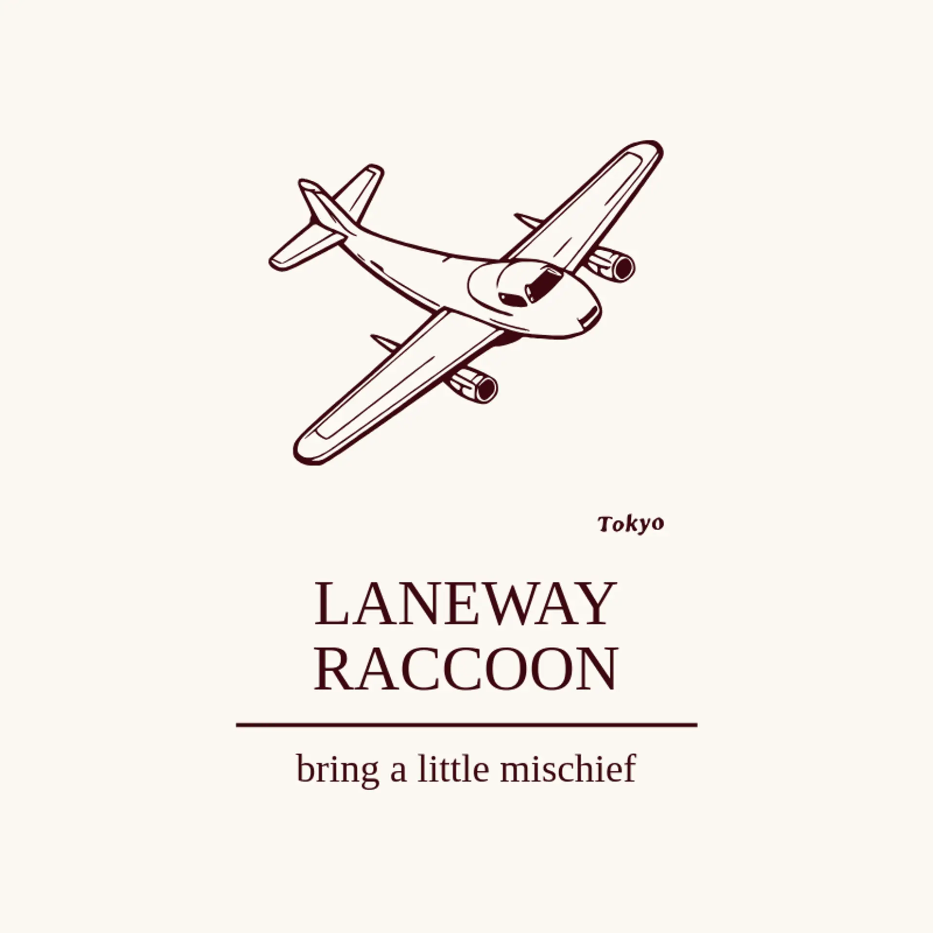 Laneway Raccoon logo for tokyo