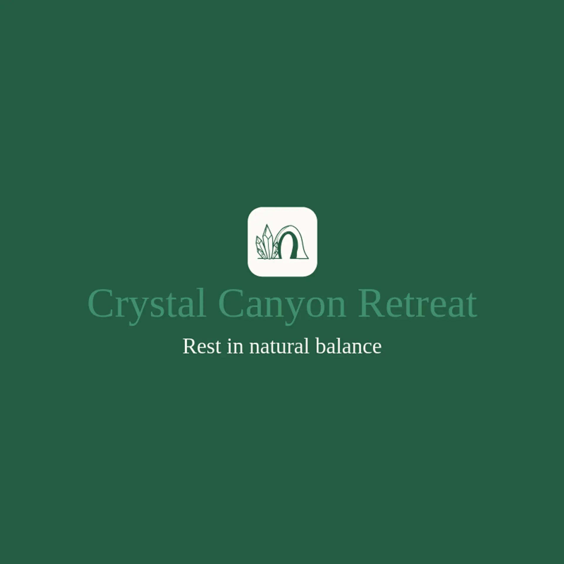 Crystal Canyon Retreat logo for crystal