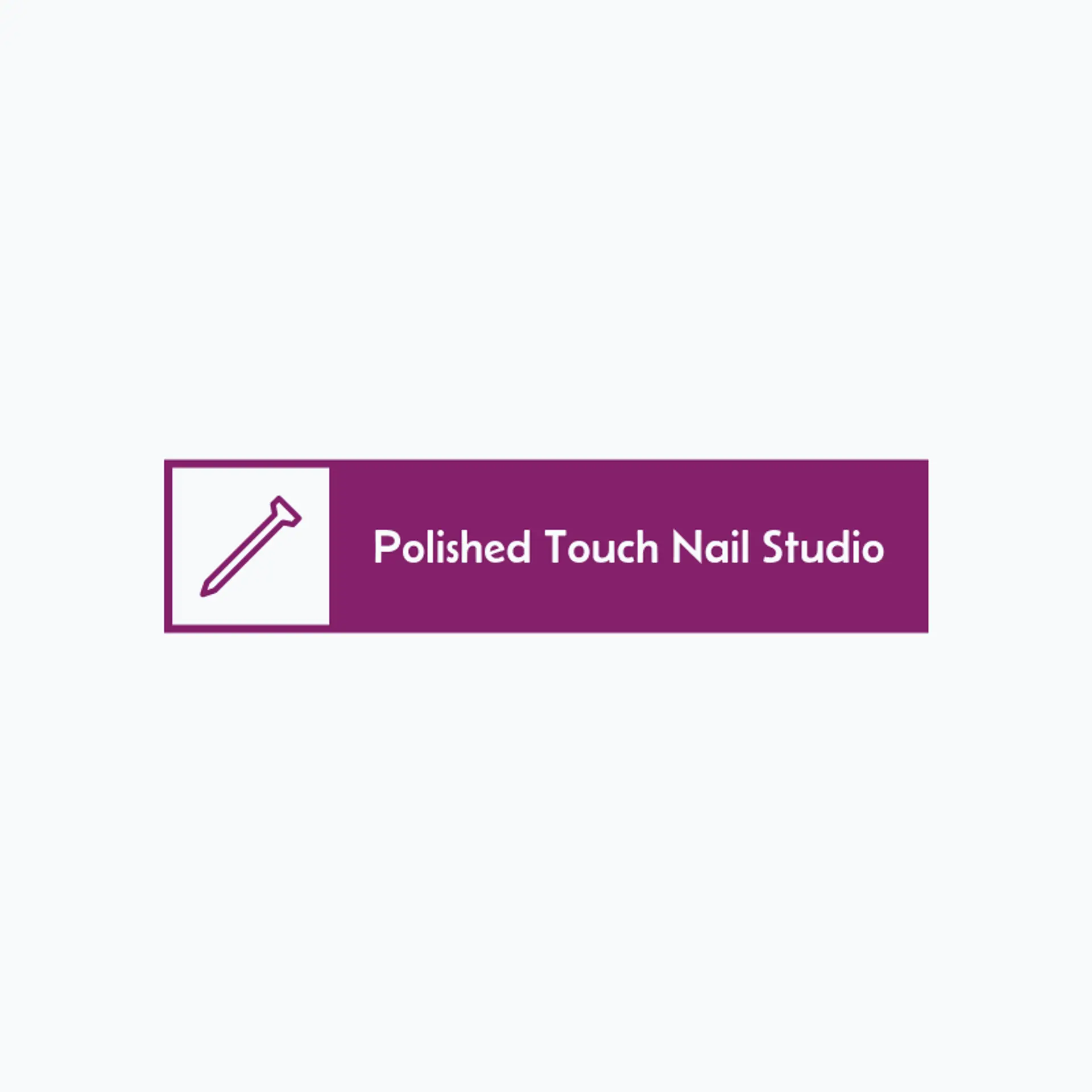 Polished Touch Nail Studio logo for nail salon