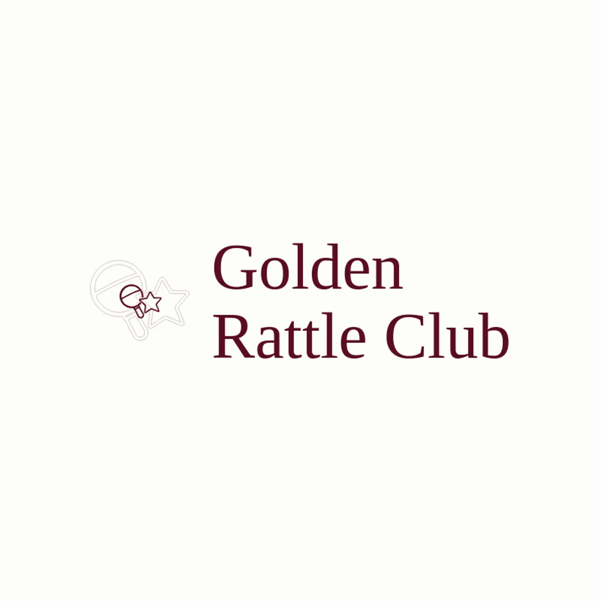 Golden Rattle Club logo for baby