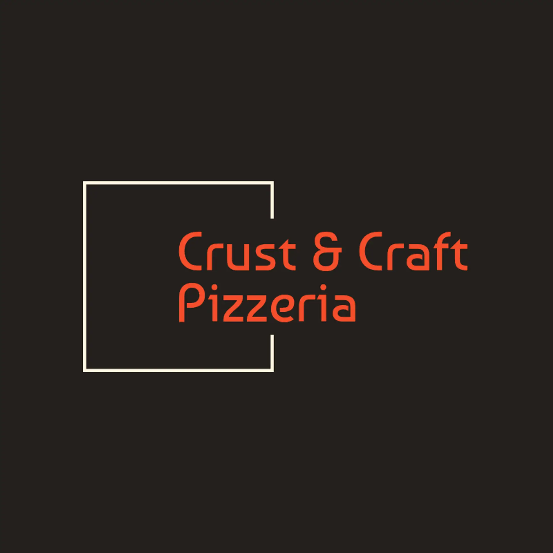Crust & Craft Pizzeria logo for pizza restaurant