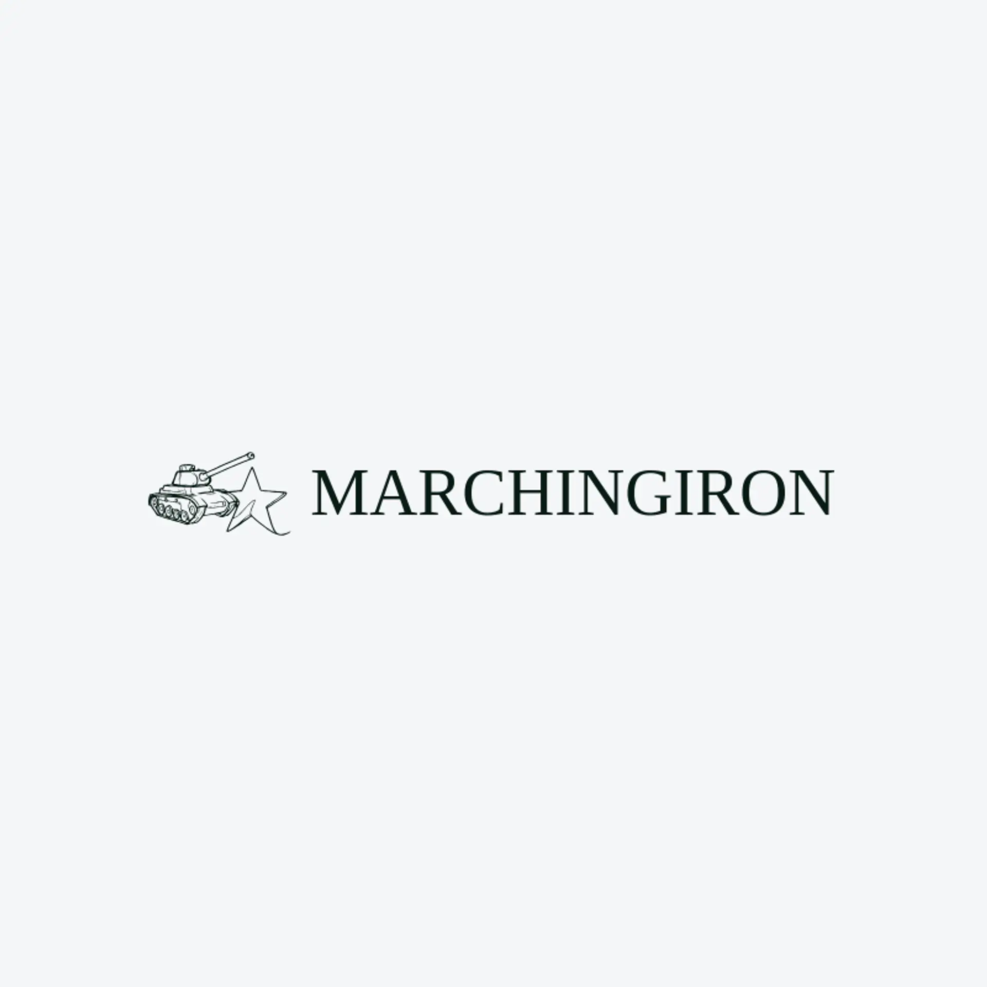Marching Iron logo for tank