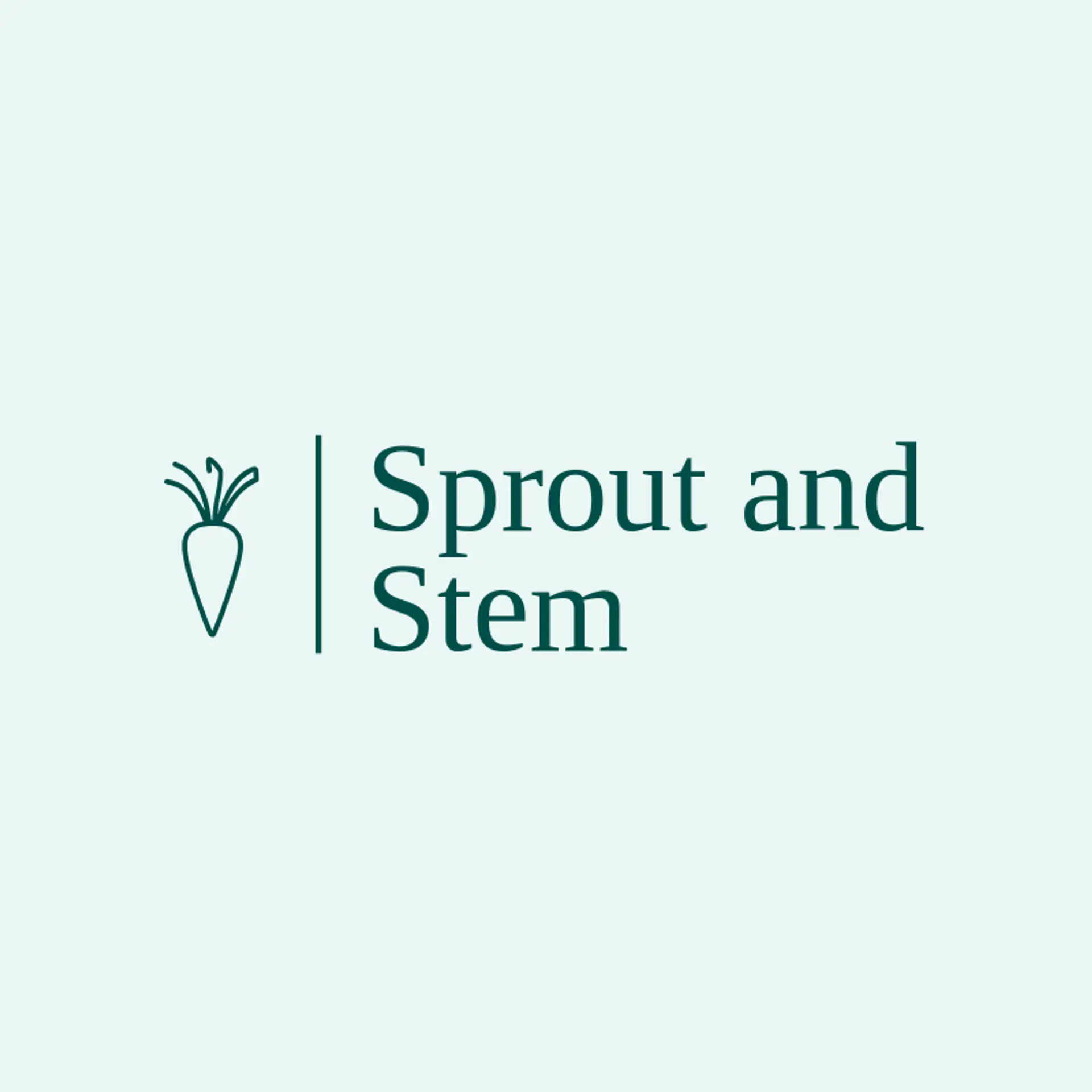 Sprout and Stem logo for carrot
