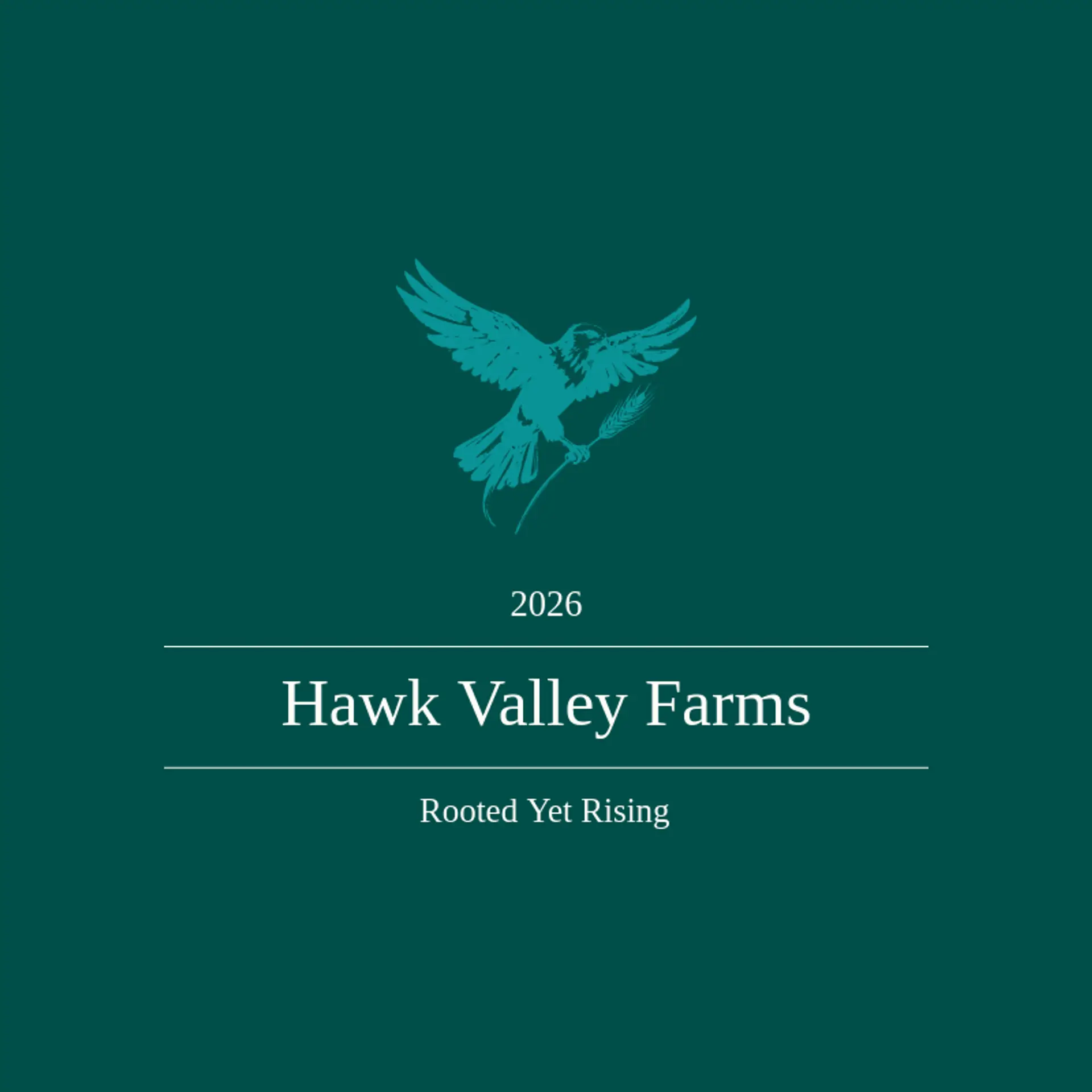 Hawk Valley Farms logo for wings