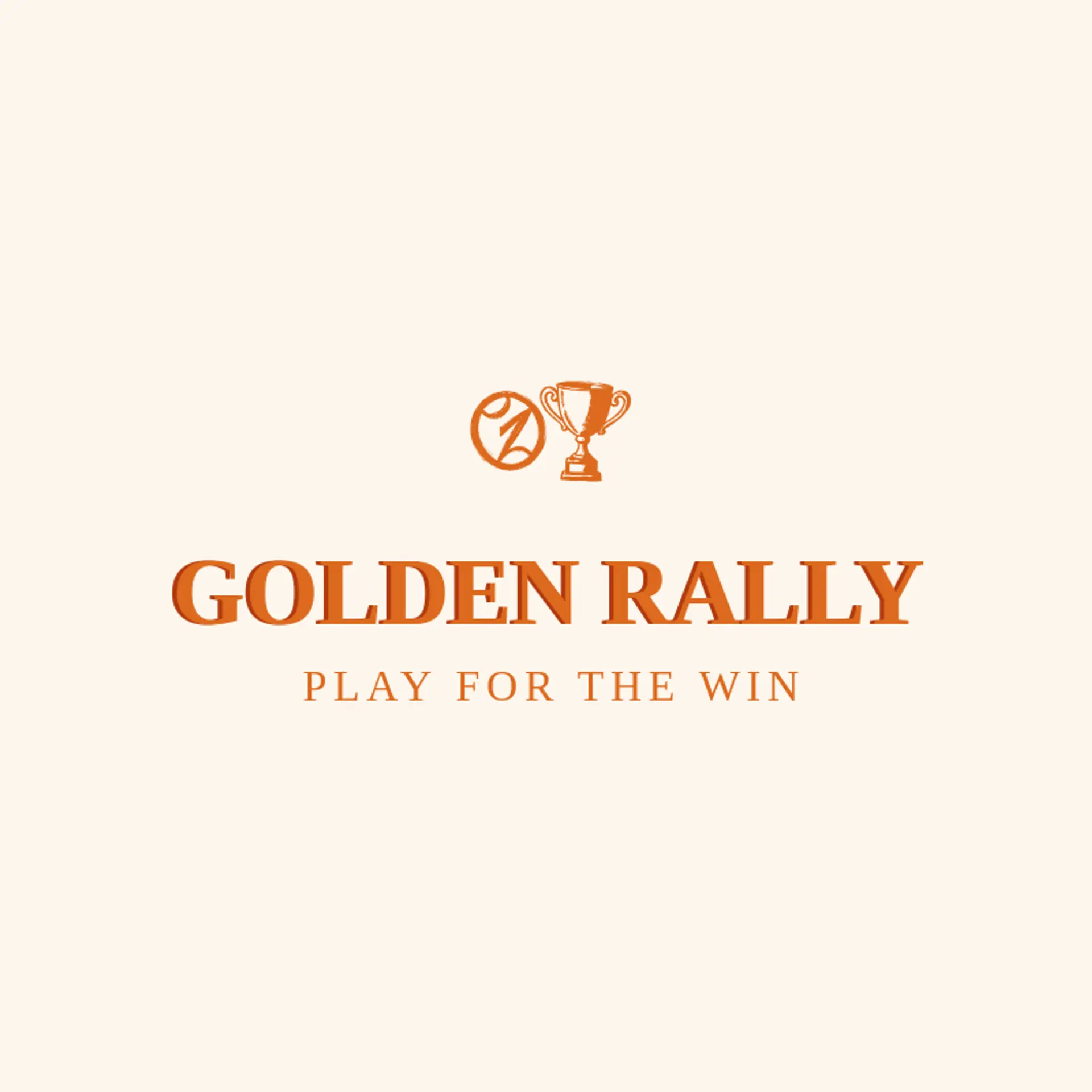 Golden Rally logo for tennis