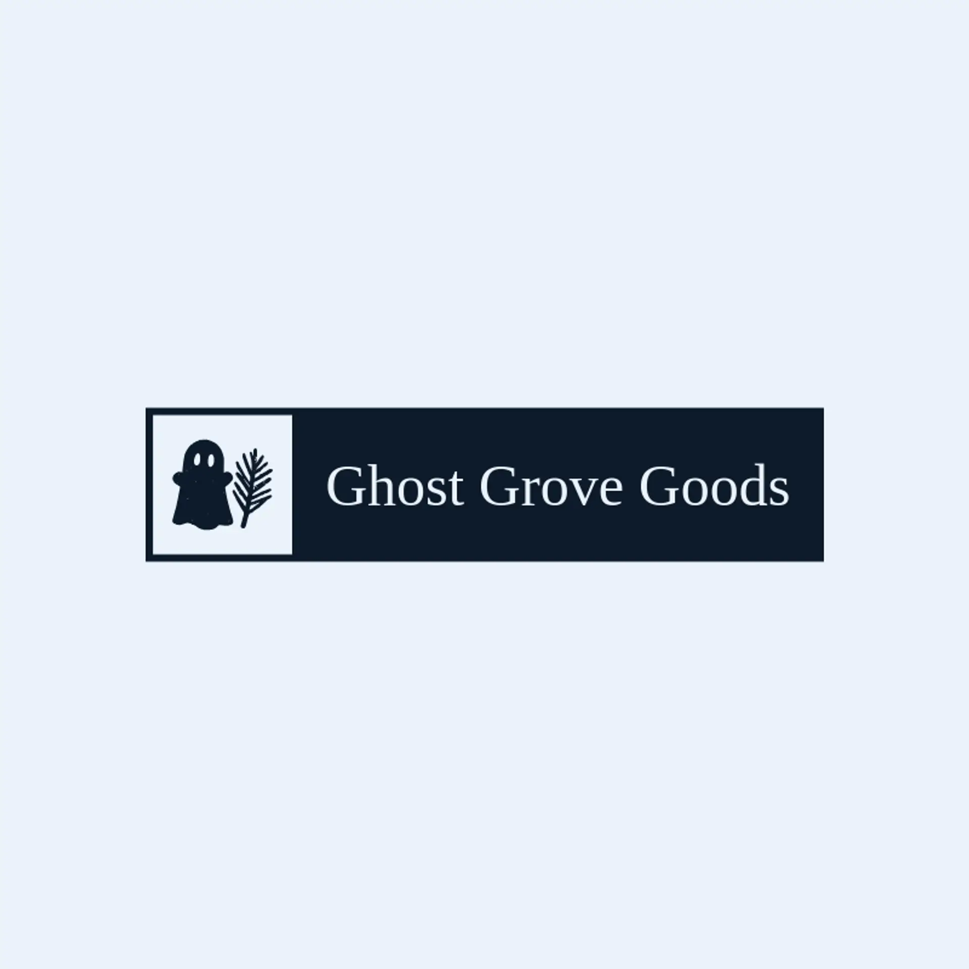 Ghost Grove Goods logo for spooky
