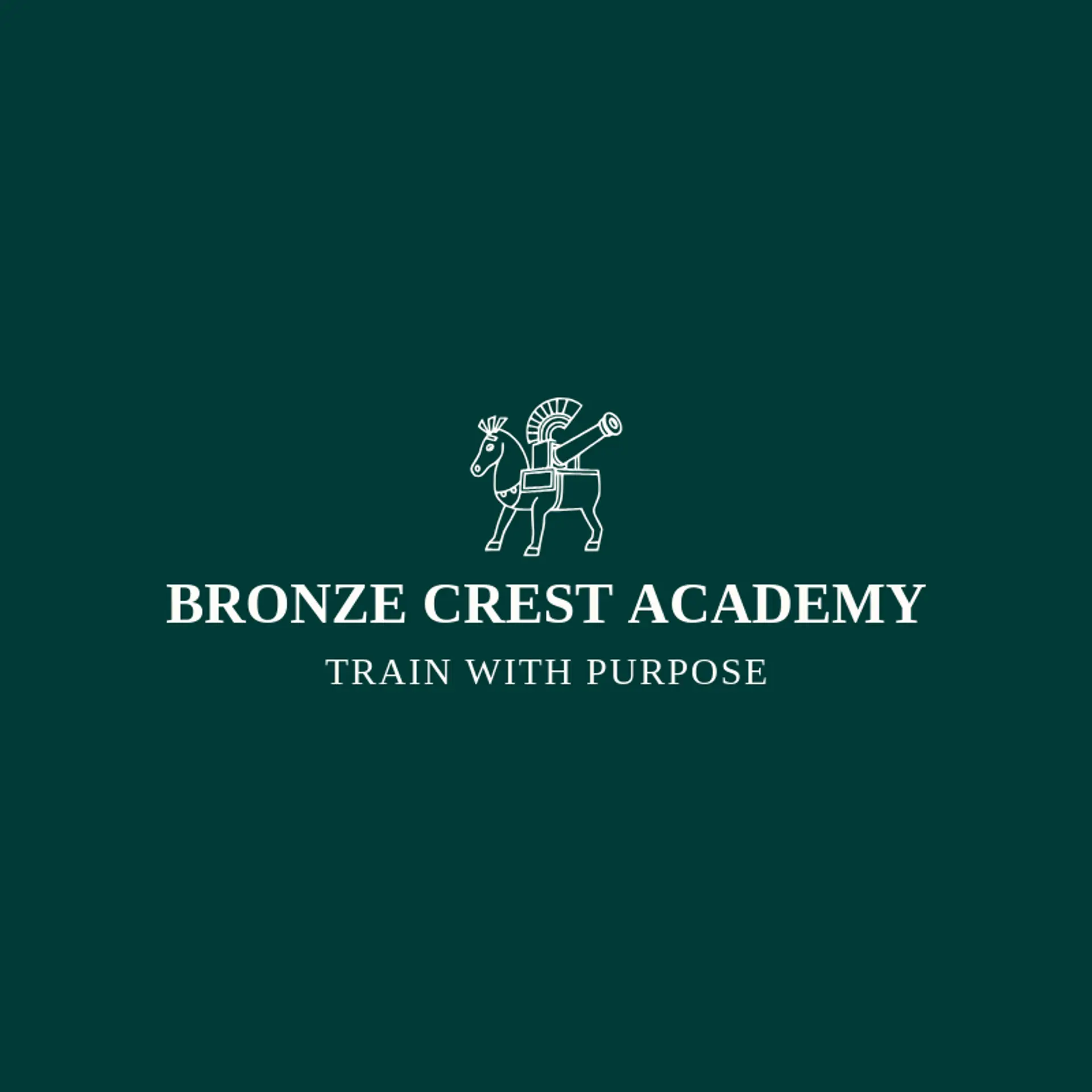 Bronze Crest Academy logo for trojan