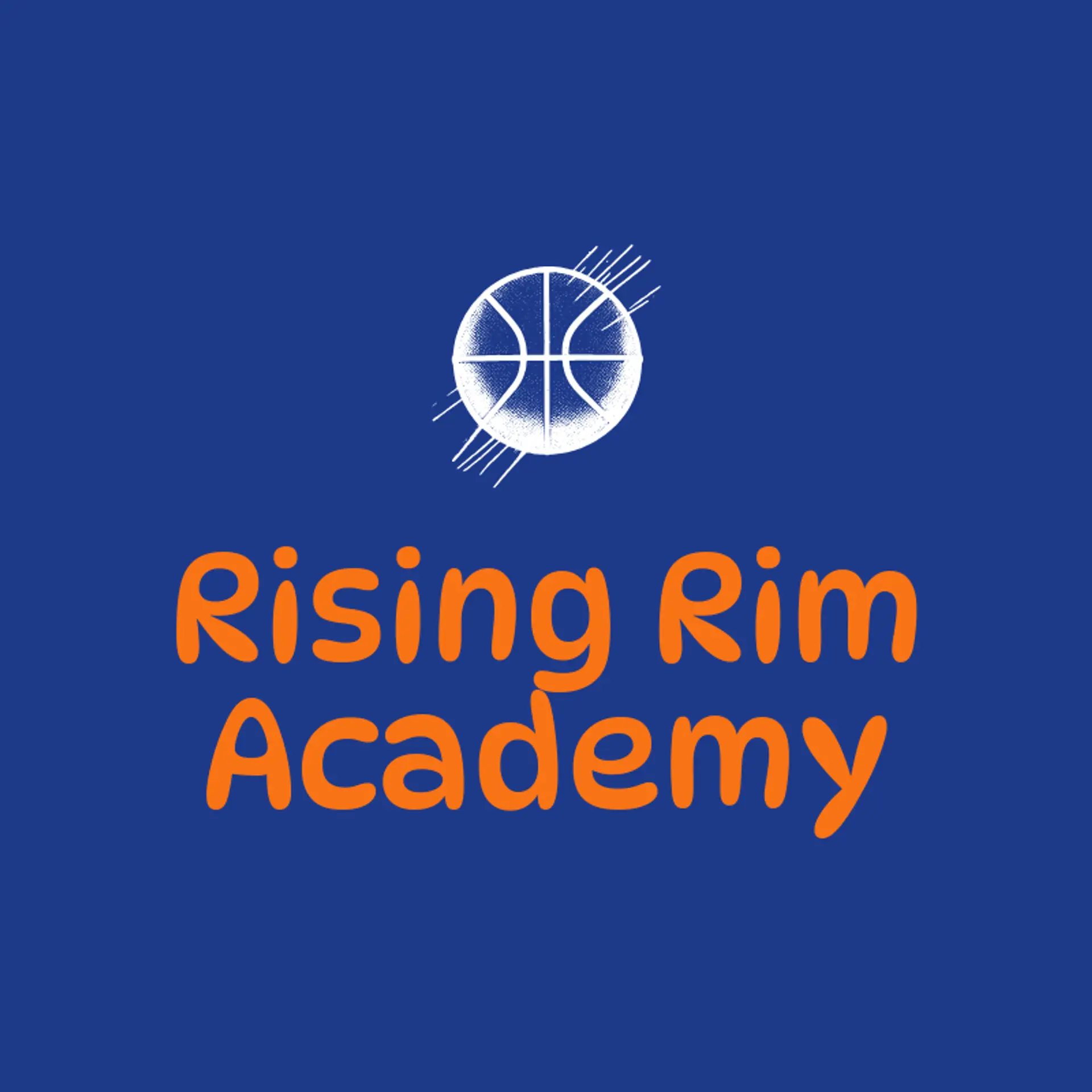 Rising Rim Academy logo for basketball