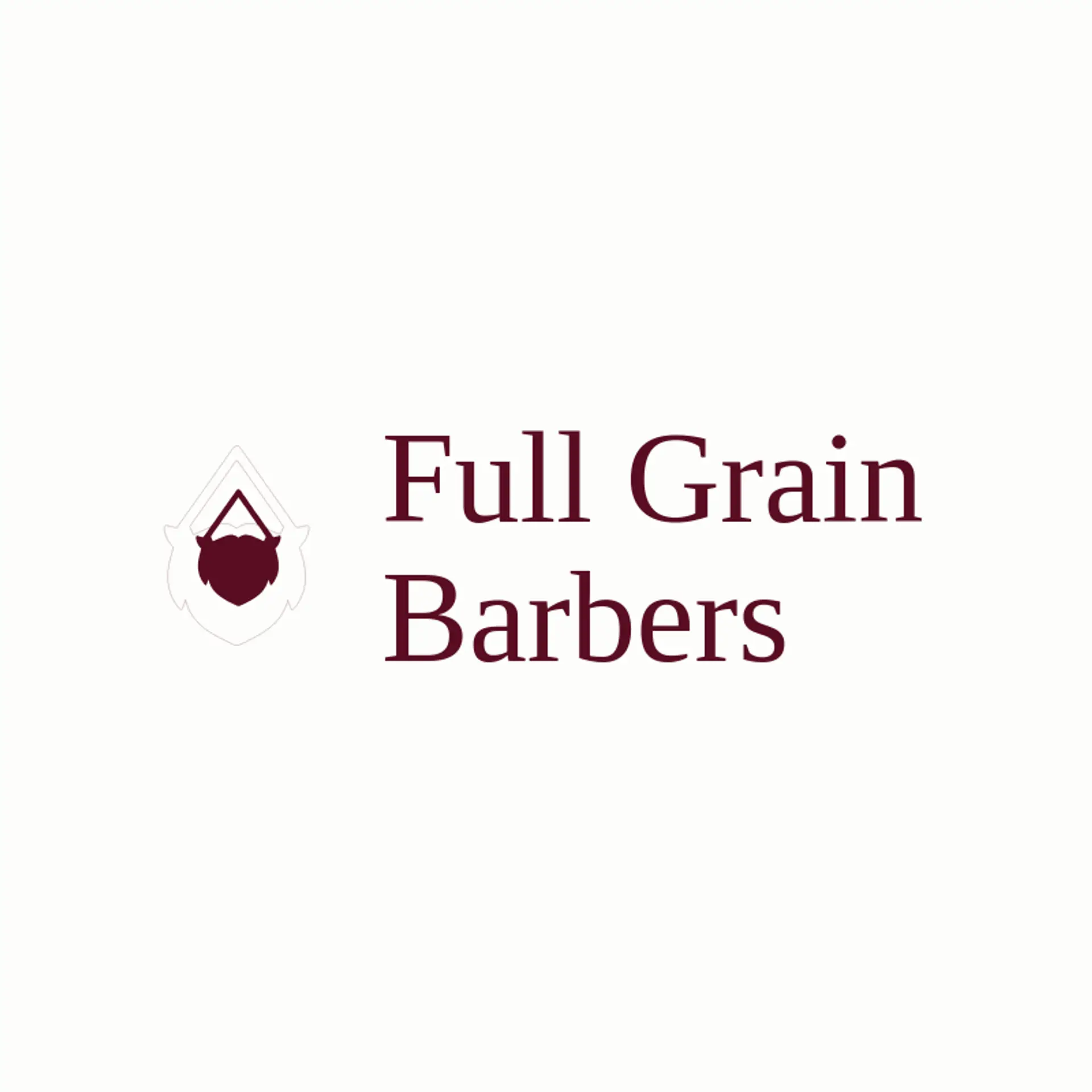 Full Grain Barbers logo for barbershop