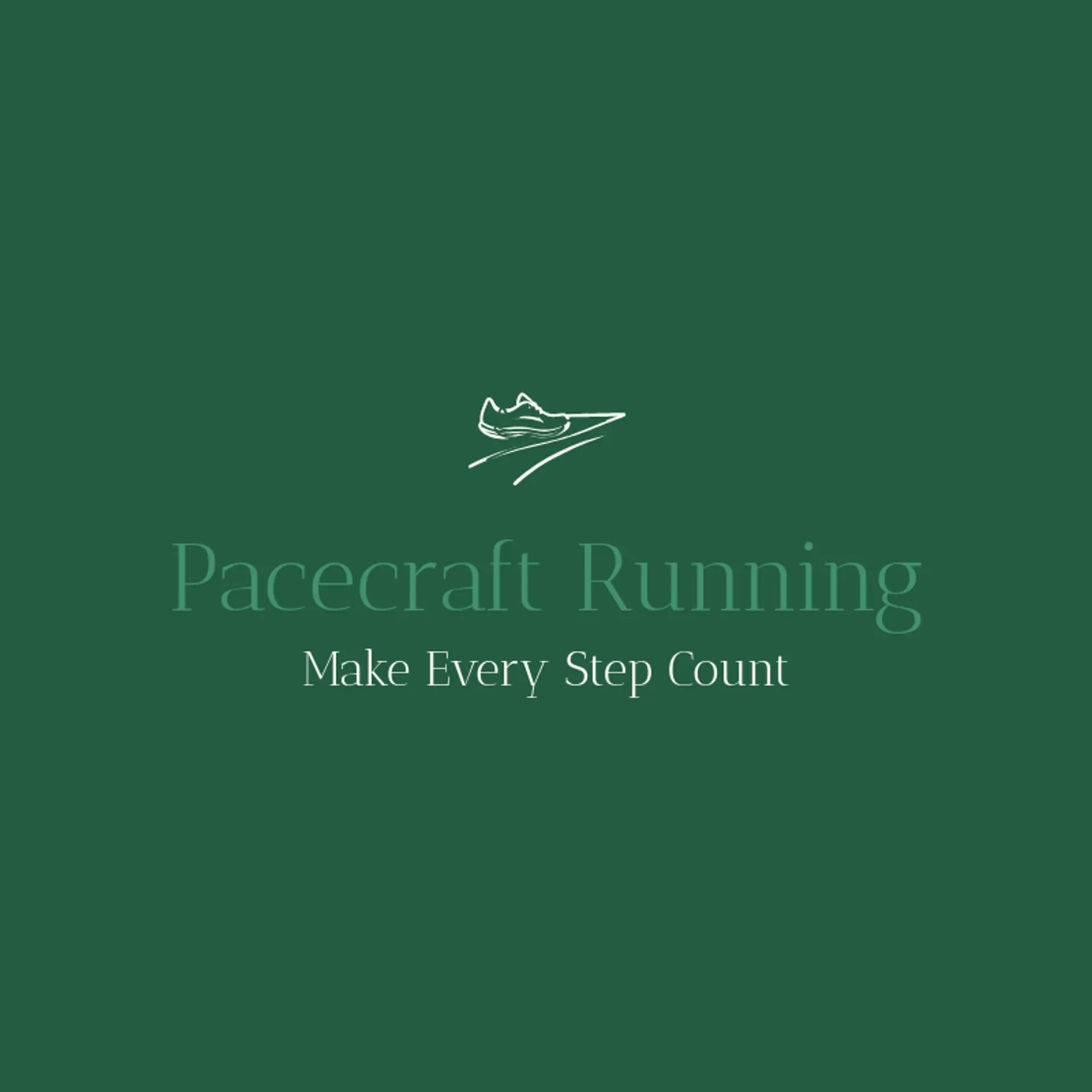 Pacecraft Running logo for track