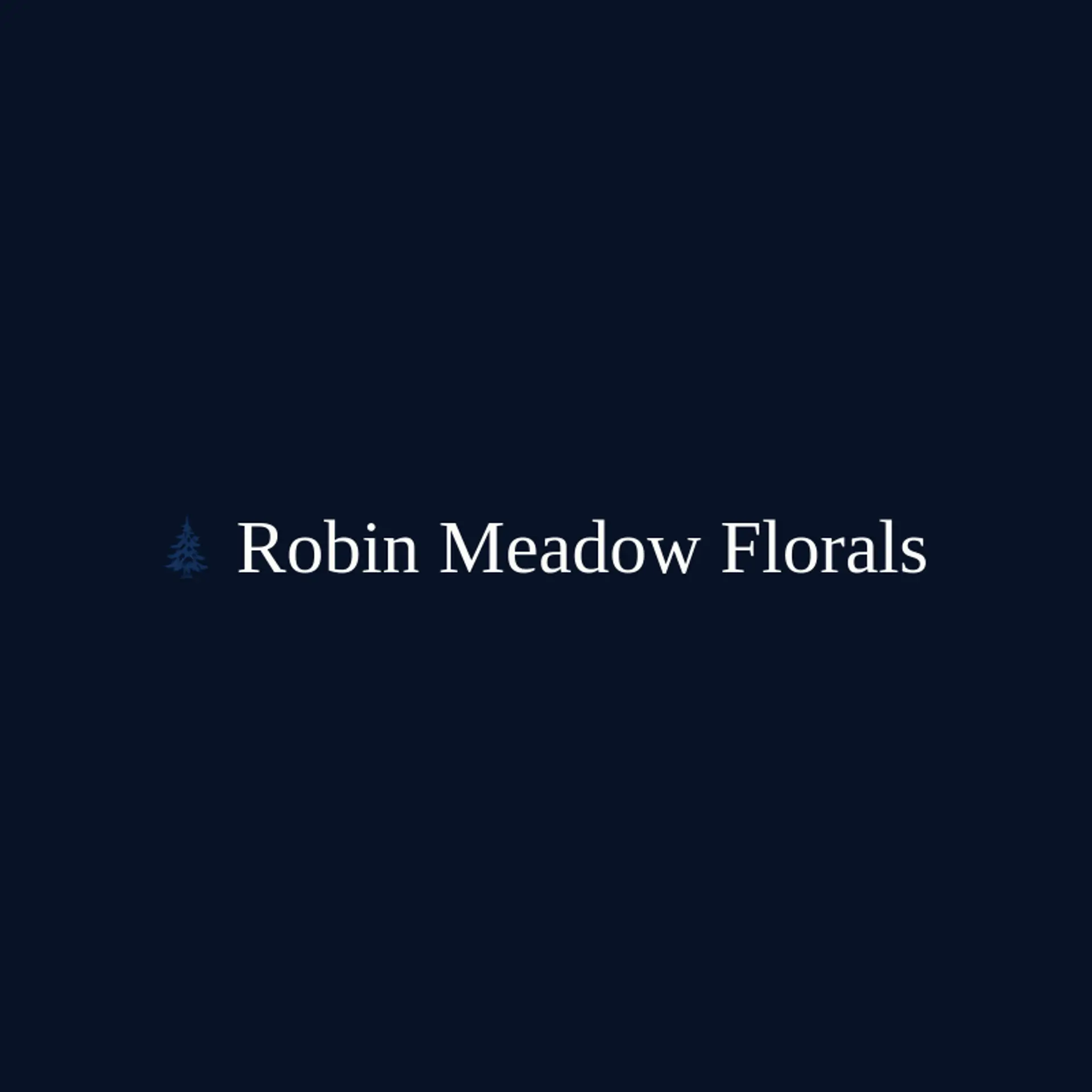 Robin Meadow Florals logo for robin