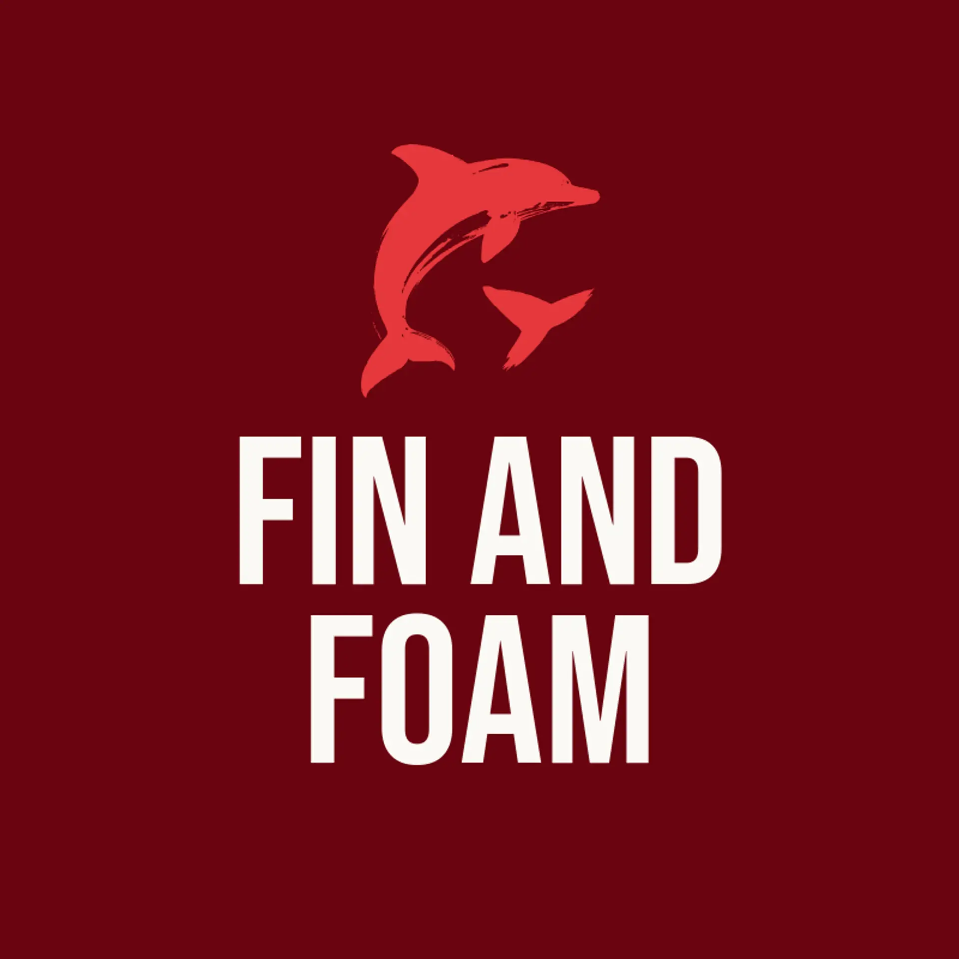 Fin and Foam logo for dolphin